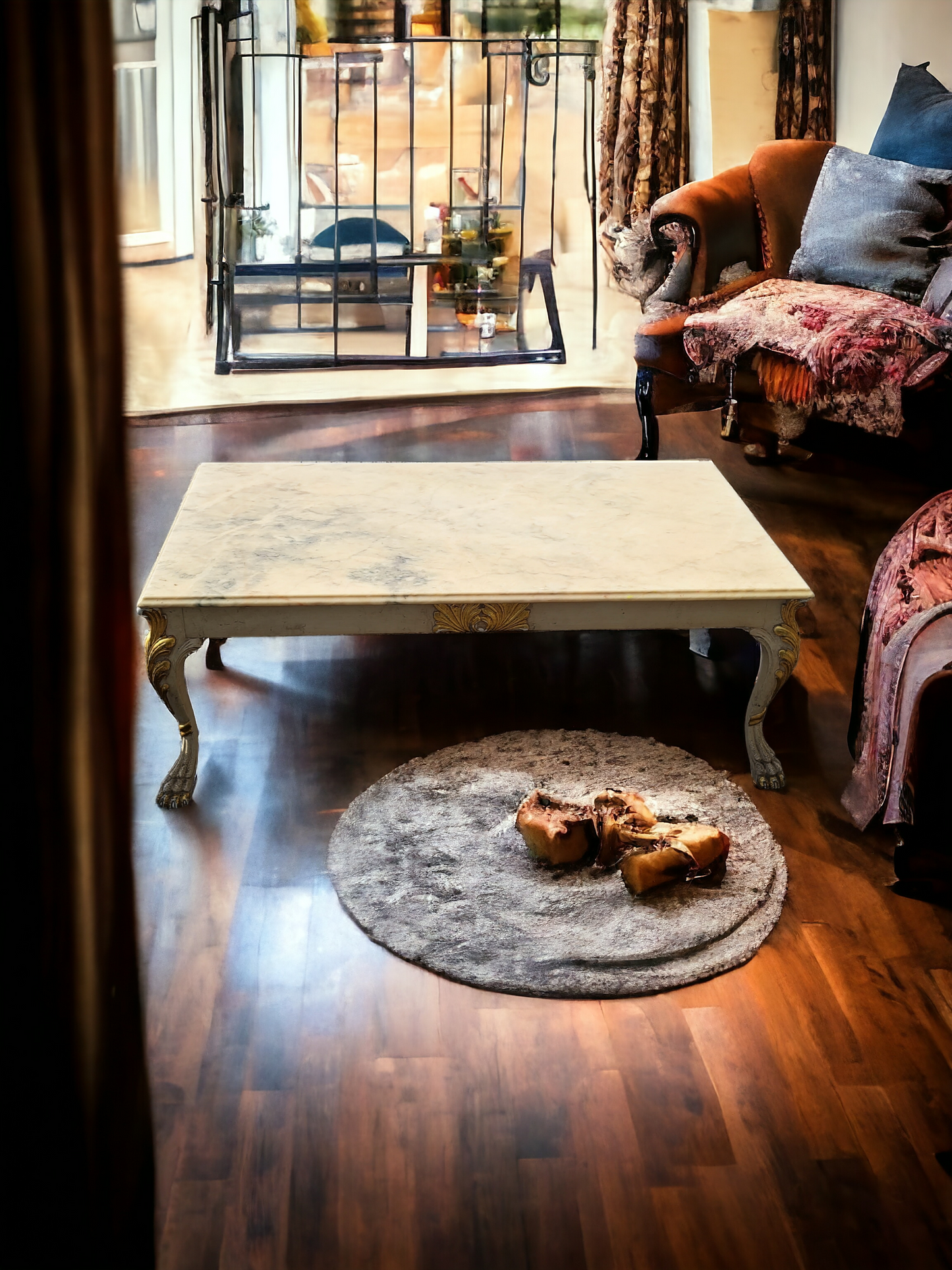 ✨️✨️🇮🇹 Italian Marble Top Table Set - Exclusive to Rosarito Antiques 🇮🇹✨️✨