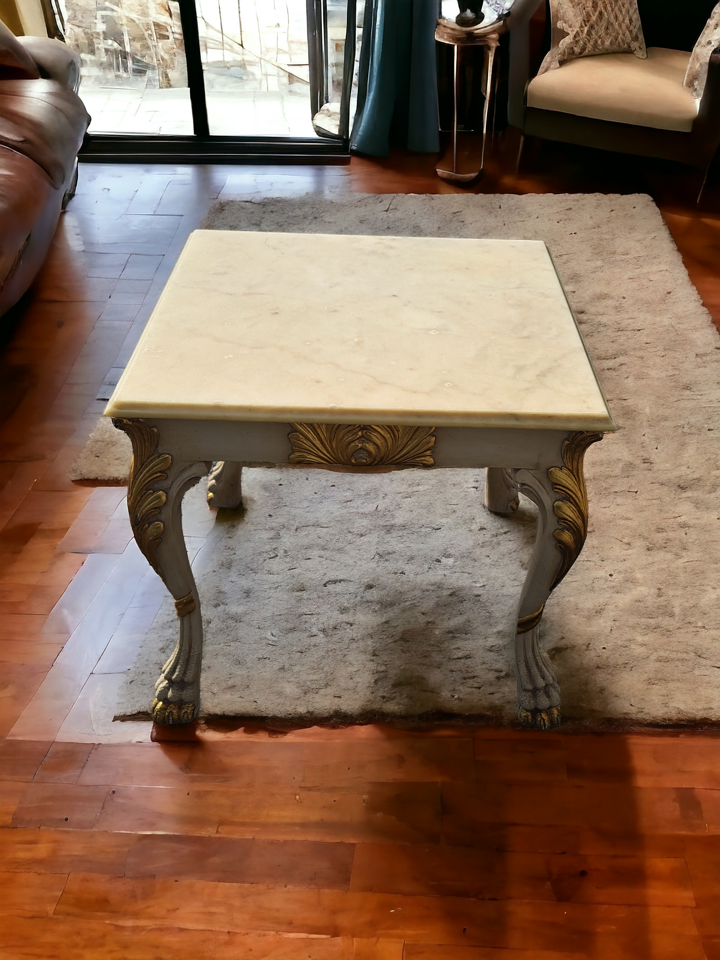 ✨️✨️🇮🇹 Italian Marble Top Table Set - Exclusive to Rosarito Antiques 🇮🇹✨️✨