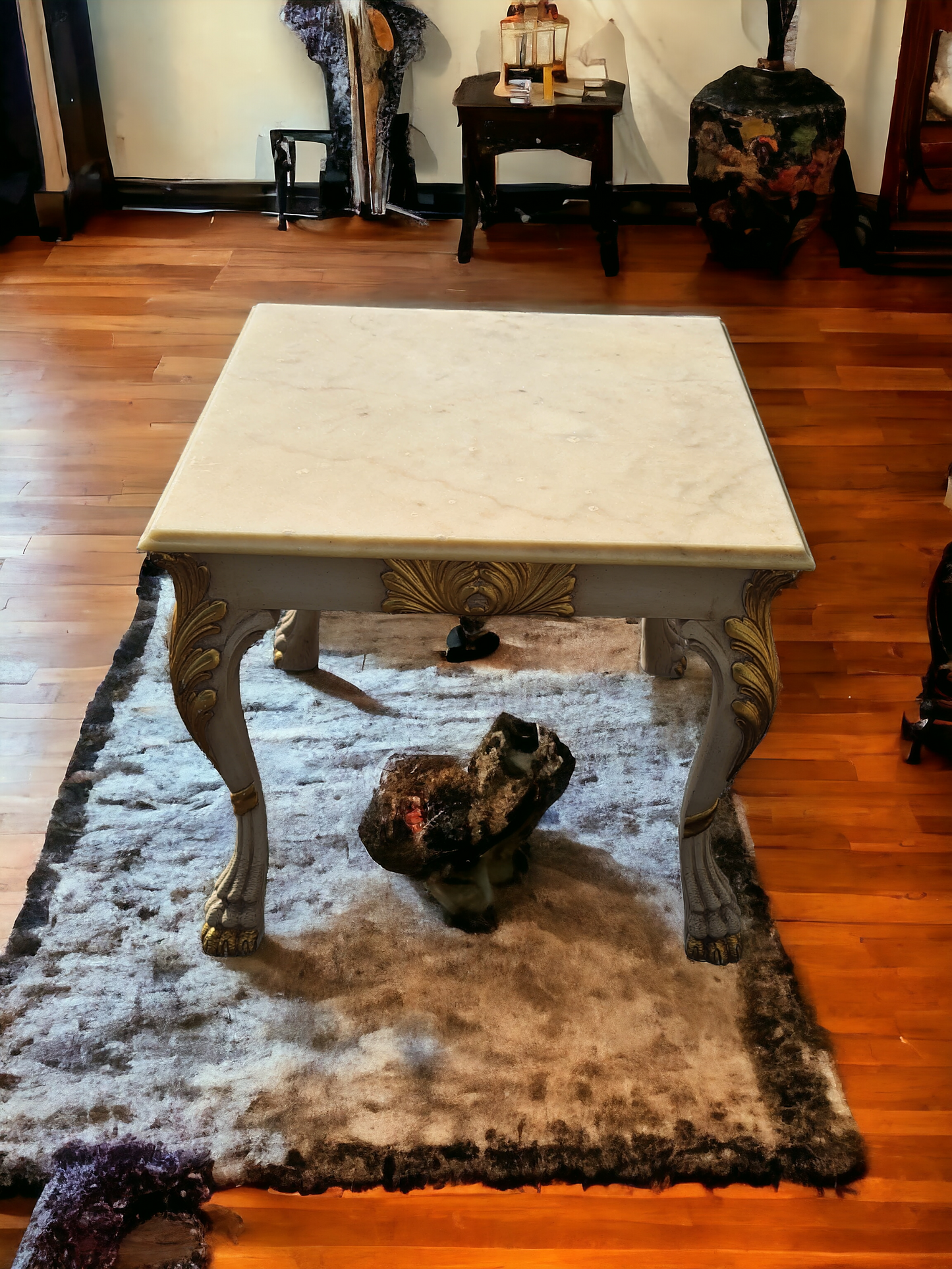 ✨️✨️🇮🇹 Italian Marble Top Table Set - Exclusive to Rosarito Antiques 🇮🇹✨️✨