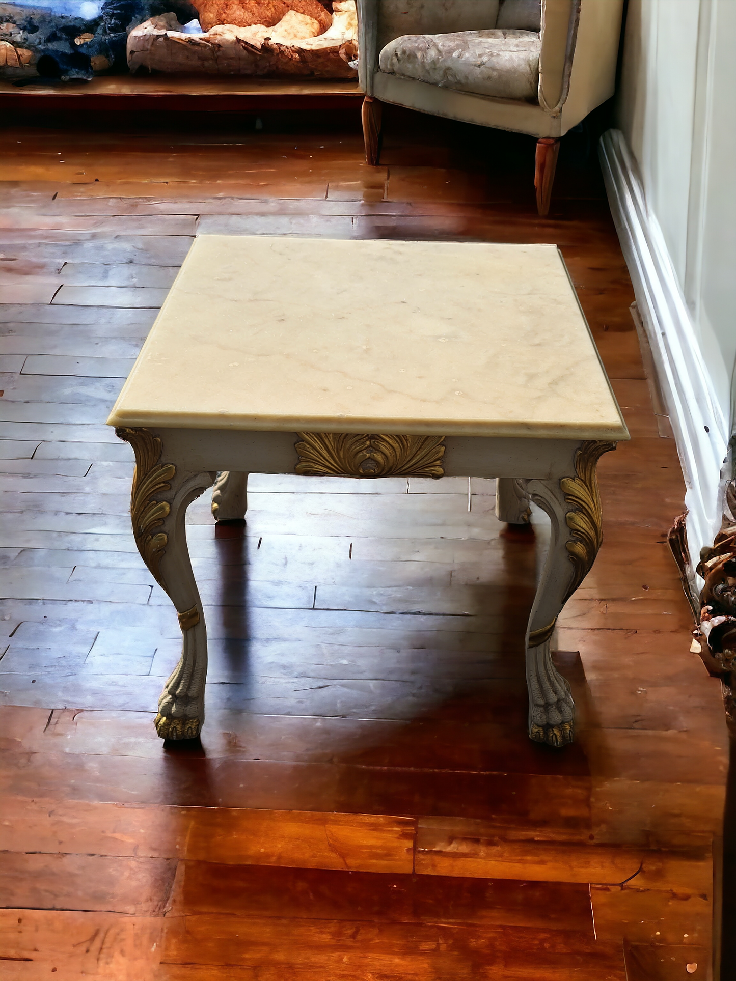 ✨️✨️🇮🇹 Italian Marble Top Table Set - Exclusive to Rosarito Antiques 🇮🇹✨️✨