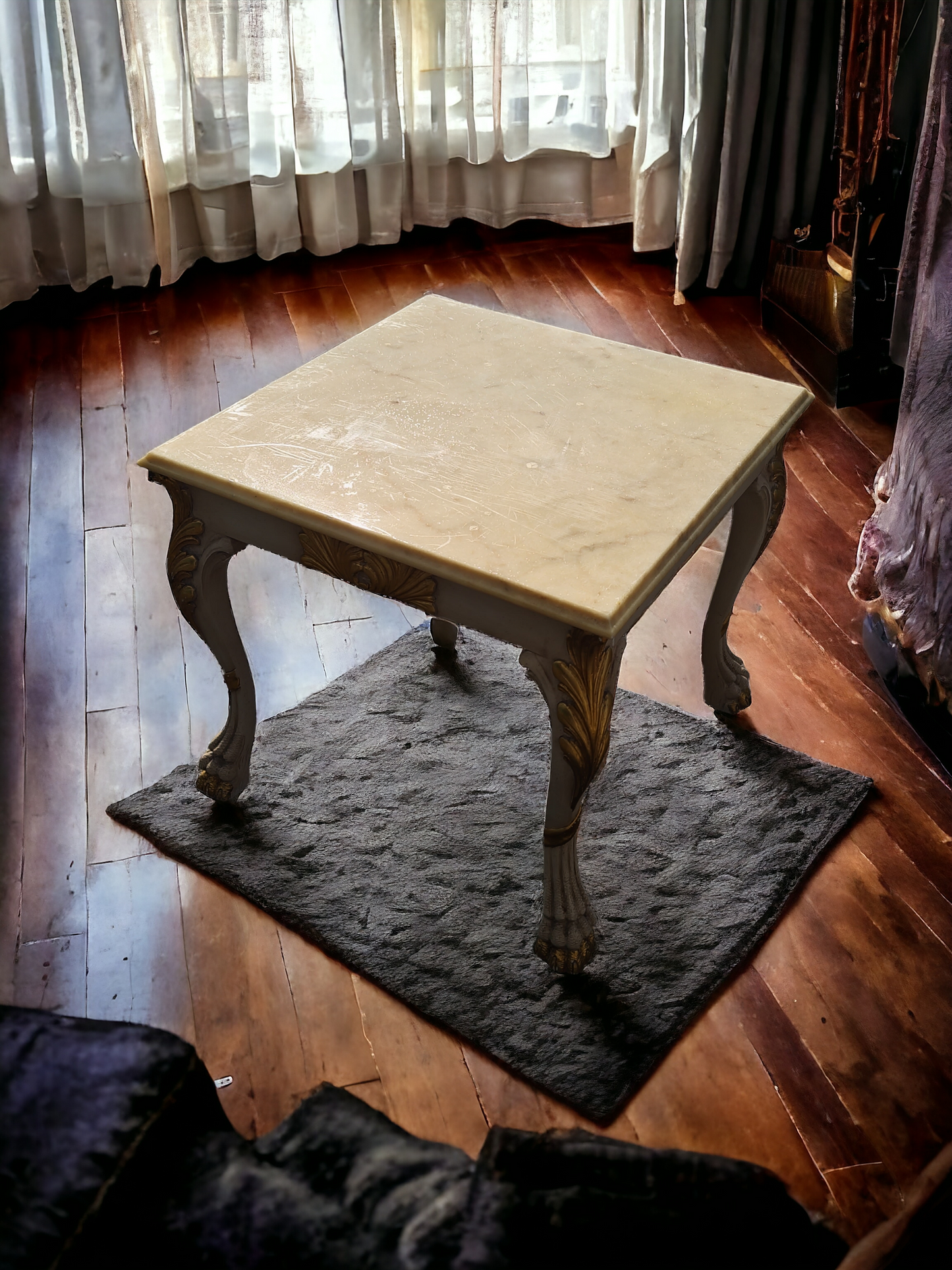 ✨️✨️🇮🇹 Italian Marble Top Table Set - Exclusive to Rosarito Antiques 🇮🇹✨️✨