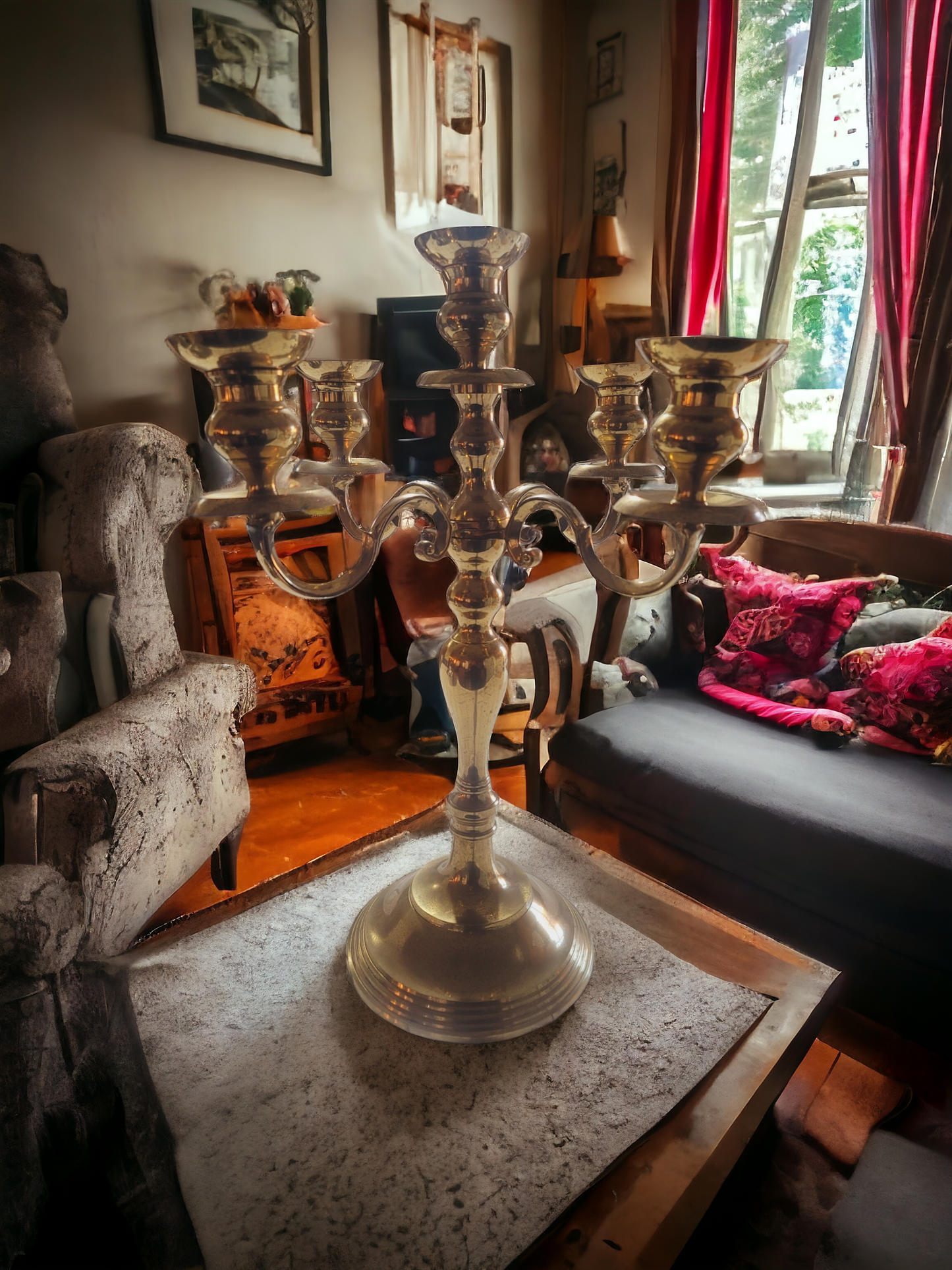 🕯️🔥🌟 Bronze Chandelier - Timeless Elegance at Rosarito Antiques 🌟 🔥🕯️