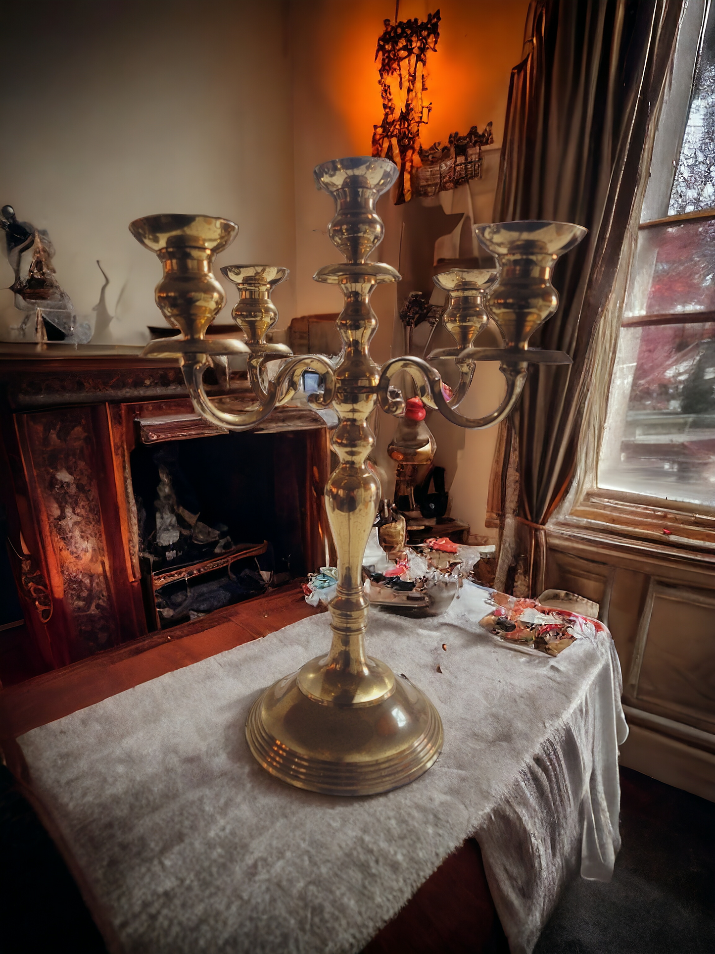 🕯️🔥🌟 Bronze Chandelier - Timeless Elegance at Rosarito Antiques 🌟 🔥🕯️