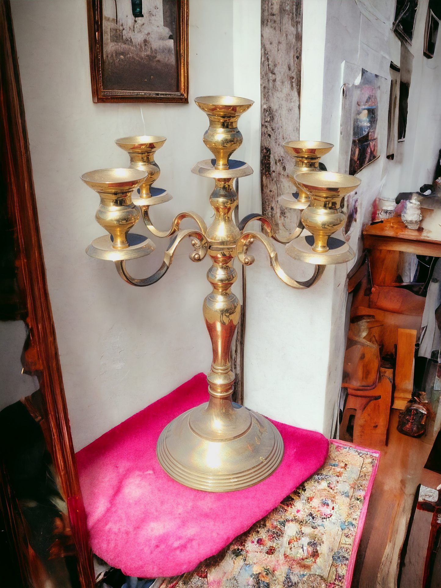 🕯️🔥🌟 Bronze Chandelier - Timeless Elegance at Rosarito Antiques 🌟 🔥🕯️