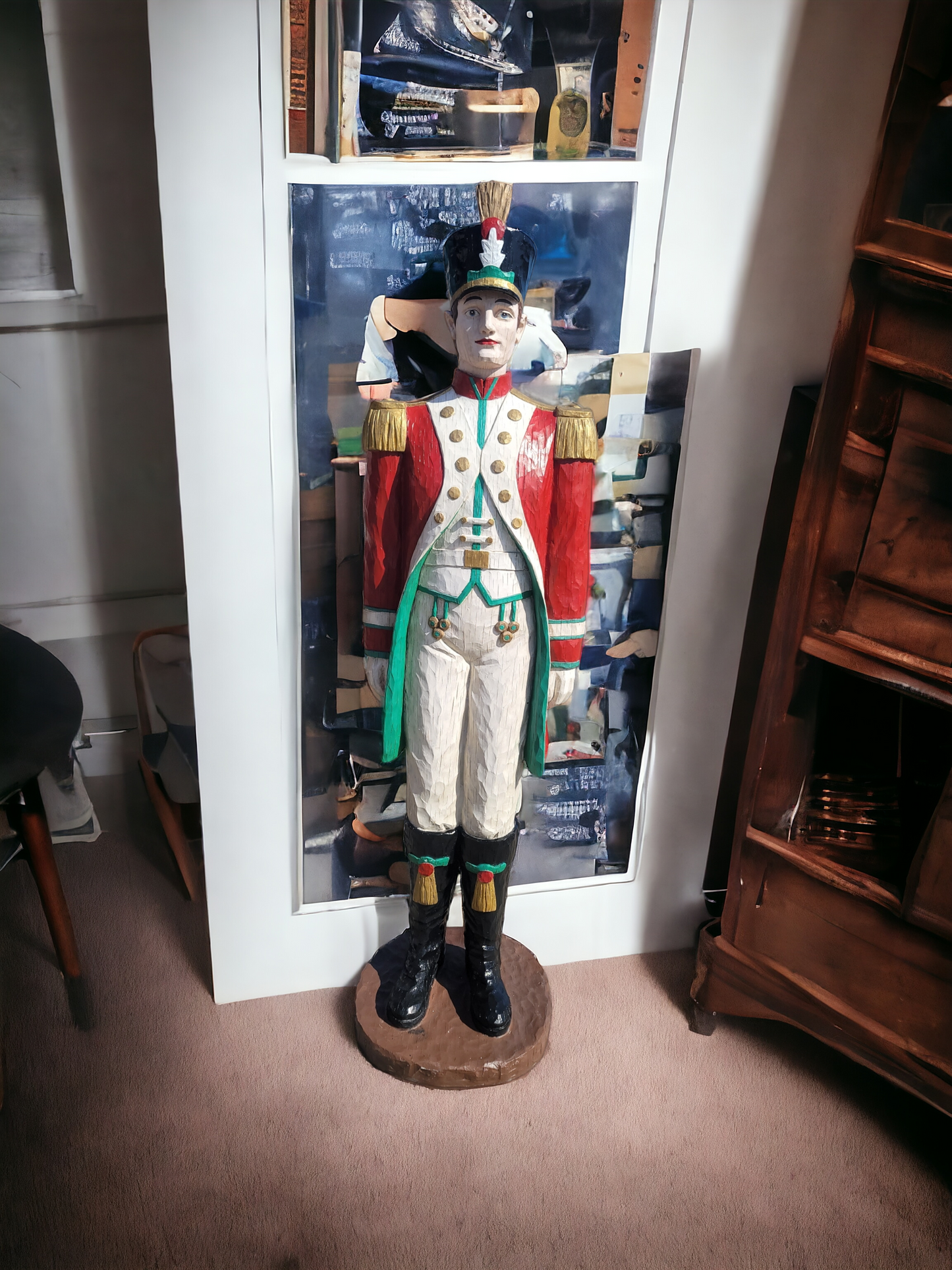 🎄❄️🎅 Majestuosa Pareja de Soldados Nutcracker en Rosarito Antiques🎄❄️🎅