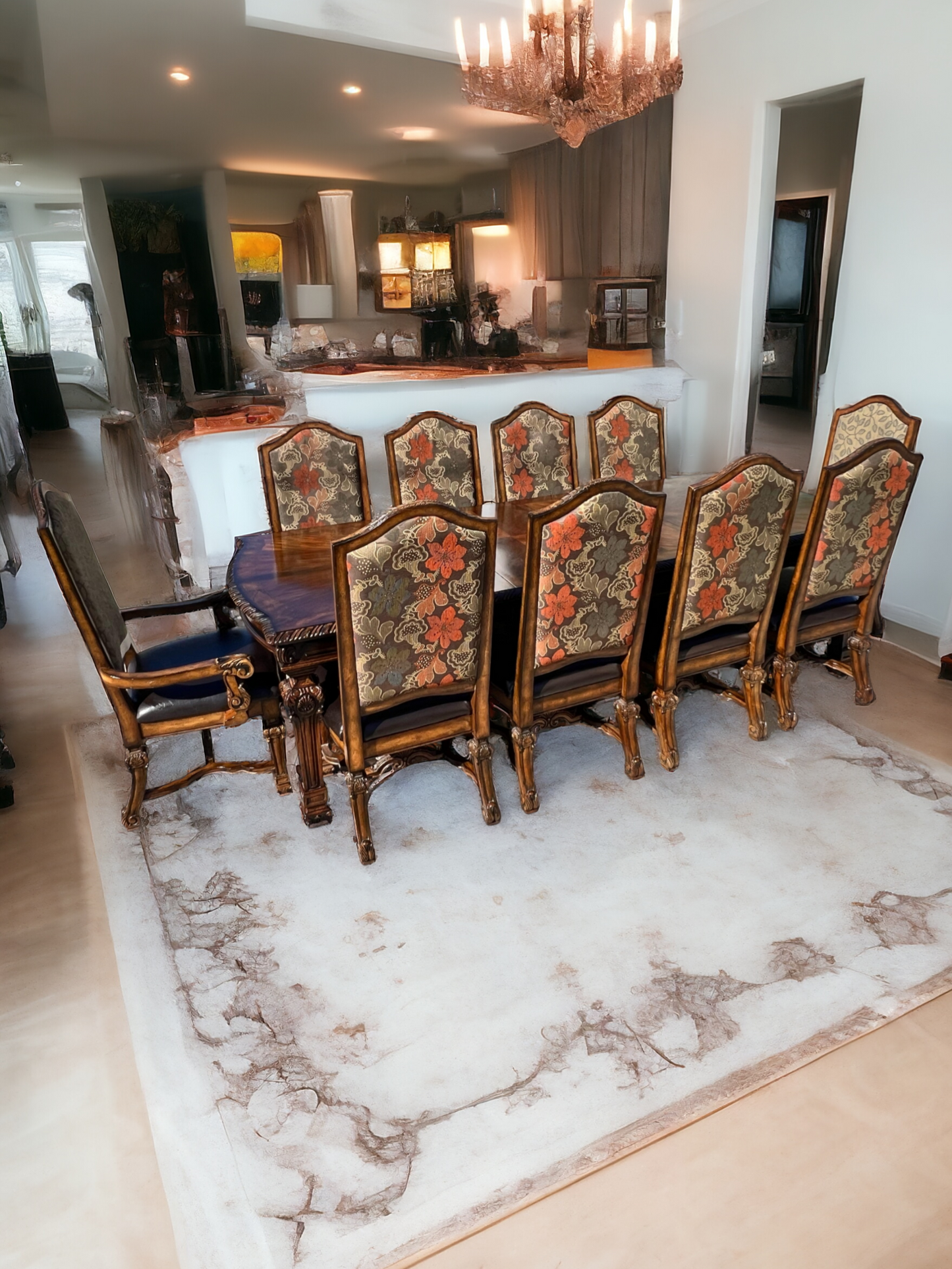 🍽️🏡 10-Chair Dining Room, Casa Mollino Model by Ashley Furniture 🏡🍽️ 