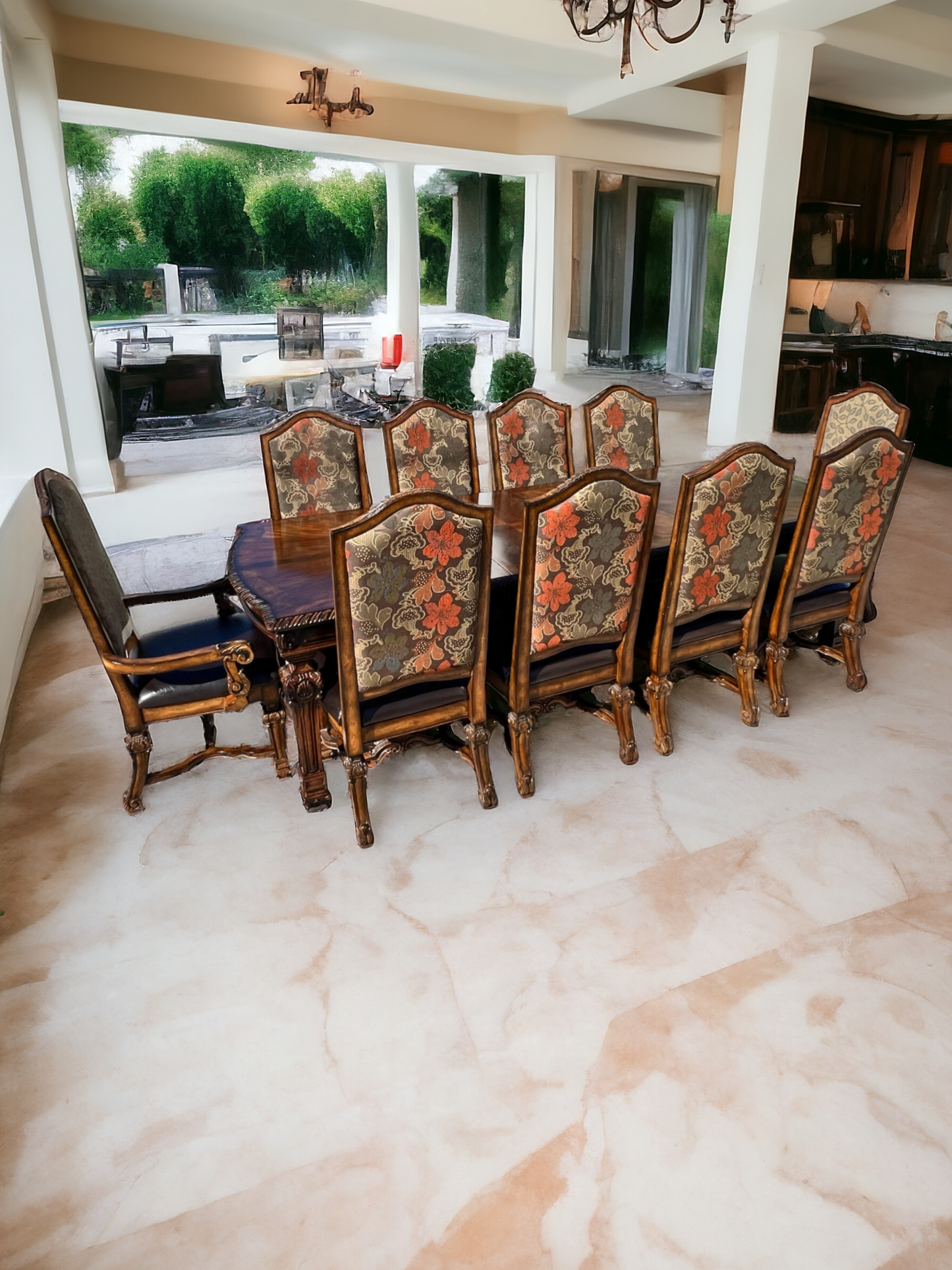 🍽️🏡 10-Chair Dining Room, Casa Mollino Model by Ashley Furniture 🏡🍽️ 