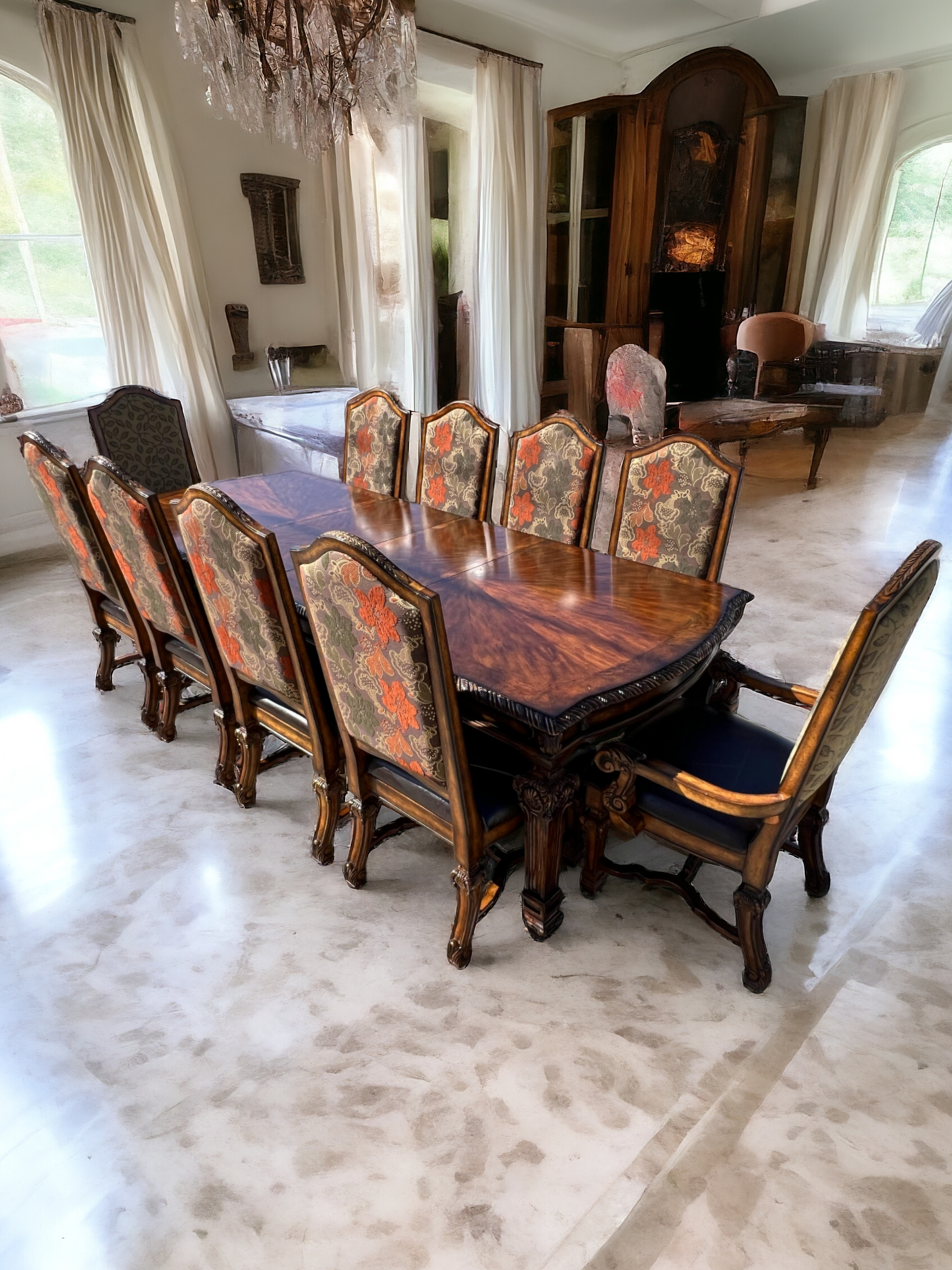 🍽️🏡 10-Chair Dining Room, Casa Mollino Model by Ashley Furniture 🏡🍽️ 