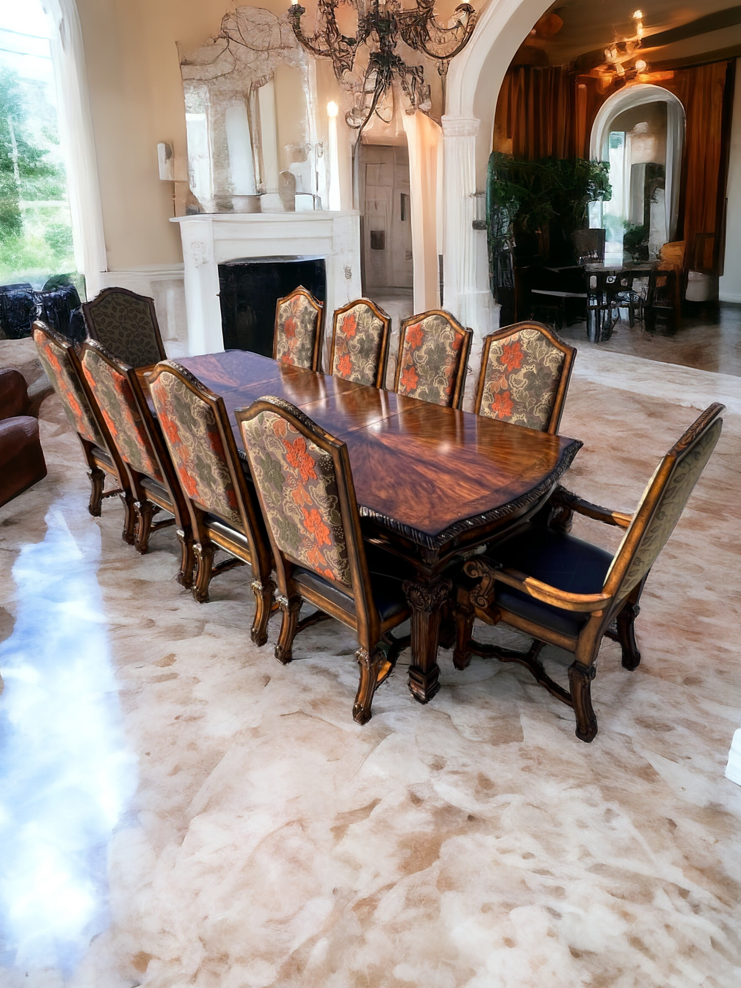 🍽️🏡 10-Chair Dining Room, Casa Mollino Model by Ashley Furniture 🏡🍽️ 