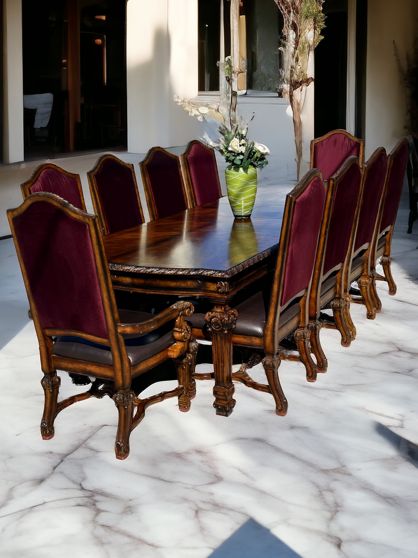 🍽️🏡 10-Chair Dining Room, Casa Mollino Model by Ashley Furniture 🏡🍽️ 