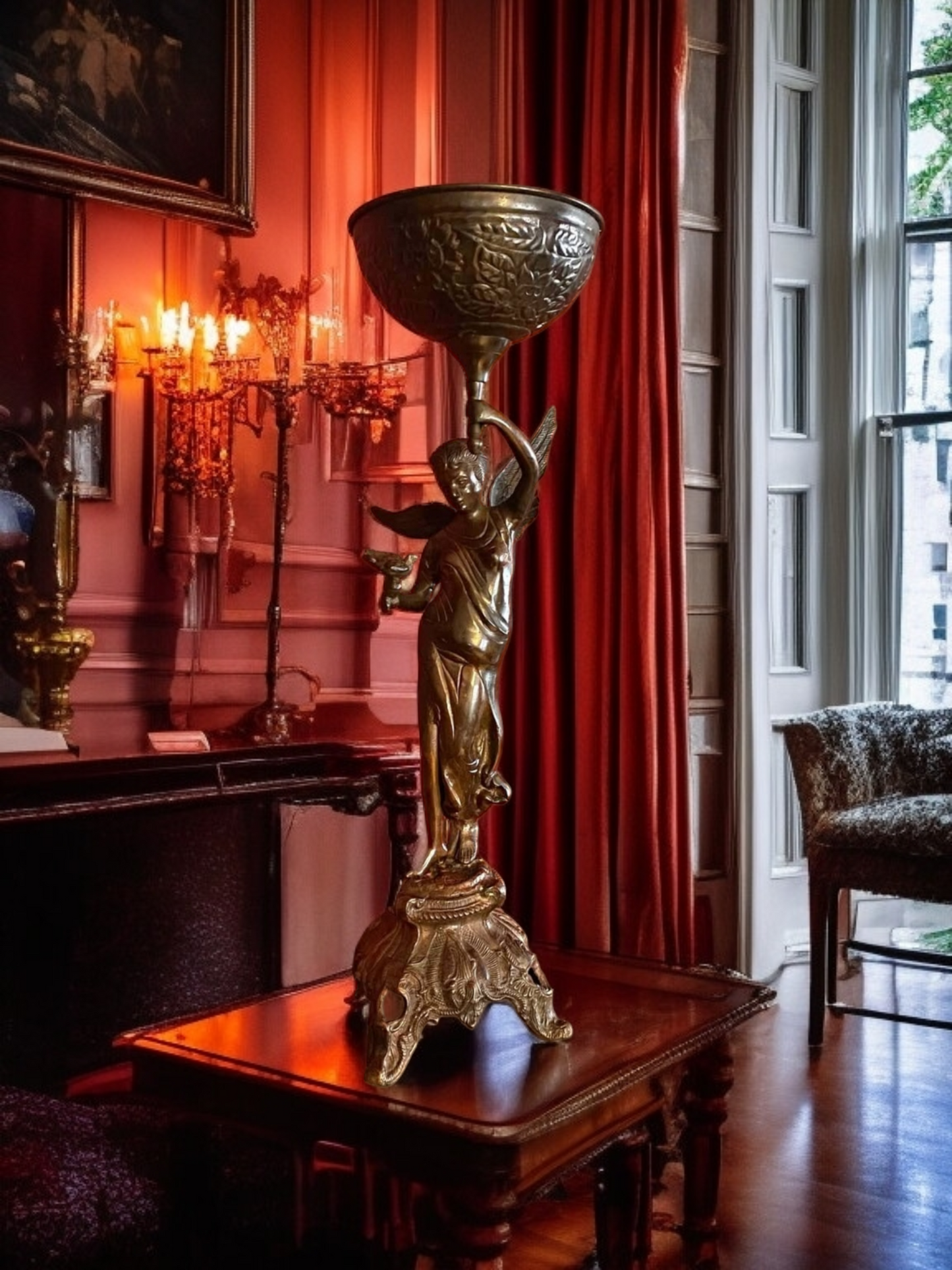 ✨ "Escultura de Ángel en Bronce: Historia y Elegancia en Cada Detalle" 🏺✨