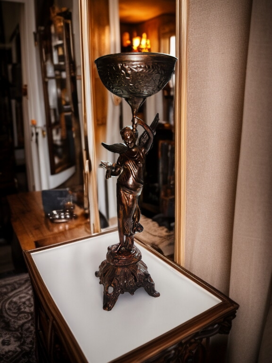 🦅 Bronze Sculpture of an Eagle in Flight with a Globe for Sale 🦅