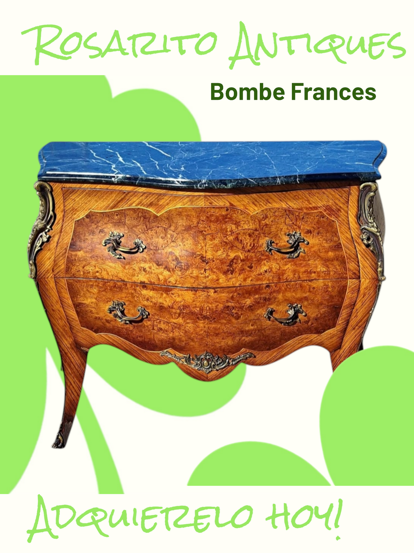 🌹FRENCH BOMB WITH MARBLE TOP!🌹