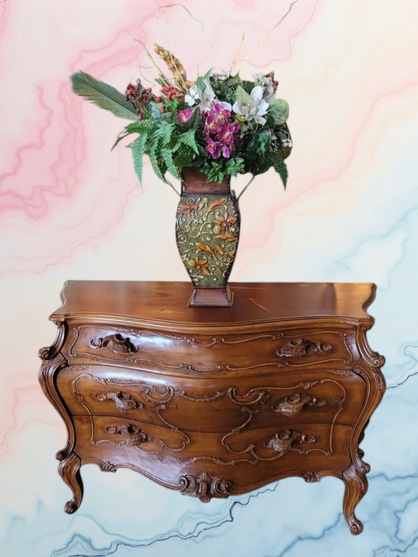 ⚜️Italian Provincial Tuscan Style Bombe: A Handcrafted Masterpiece⚜️