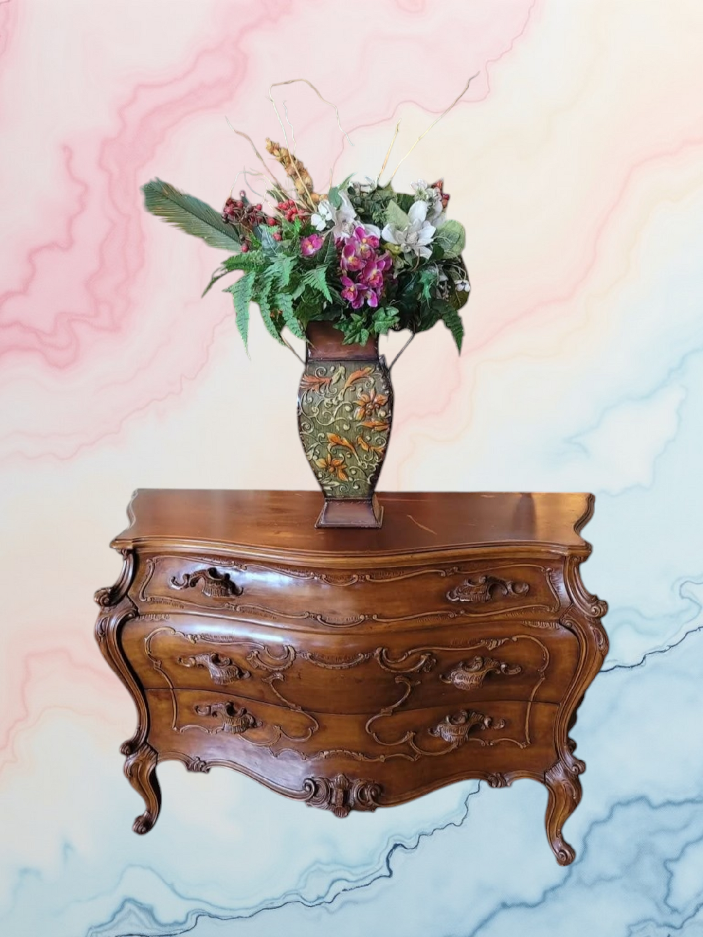 ⚜️Italian Provincial Tuscan Style Bombe: A Handcrafted Masterpiece⚜️