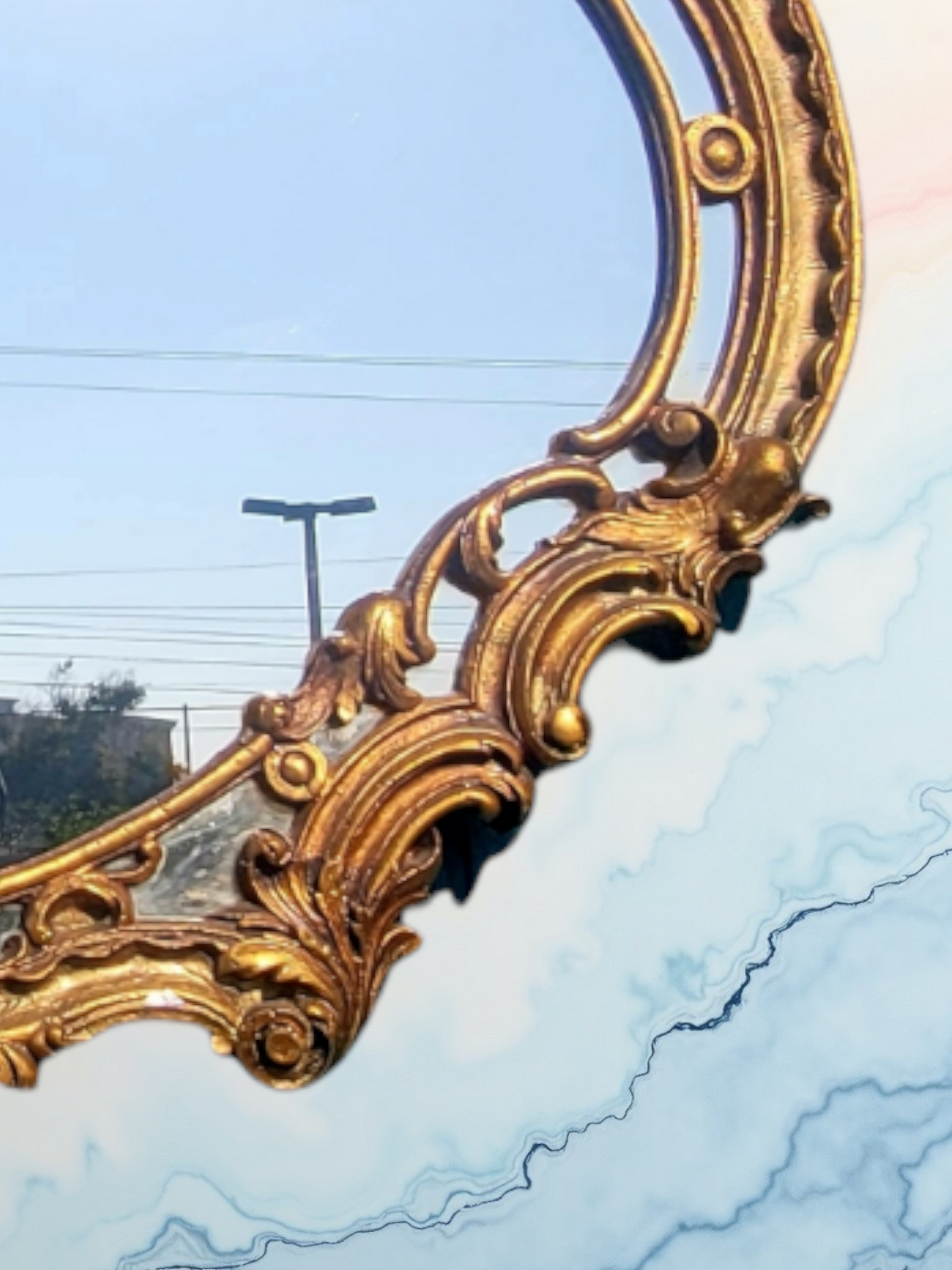 ✨️Espejo Hoolywood Regency color dorado💫