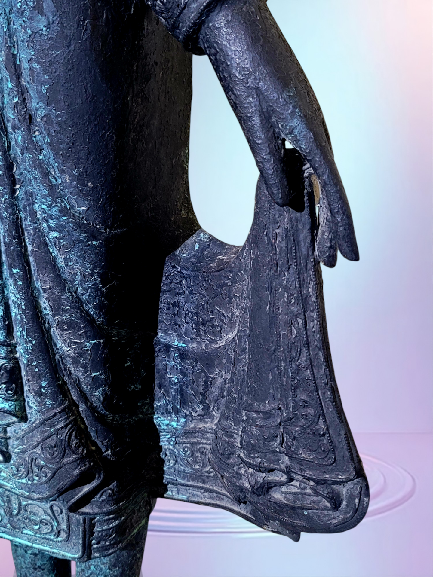 🧘✨🌿 Escultura de Buda Oriental Tallada en Madera 🧘✨🌿