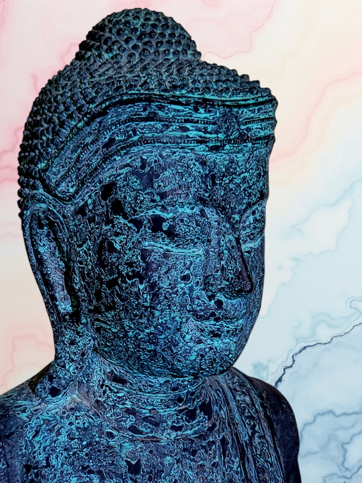 🧘✨🌿 Escultura de Buda Oriental Tallada en Madera 🧘✨🌿