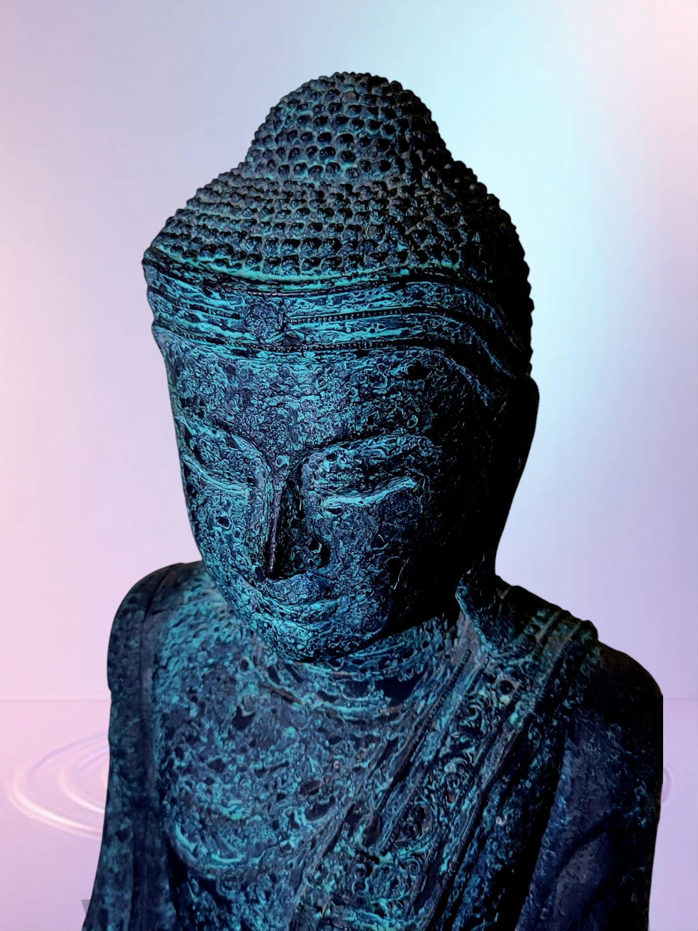 🧘✨🌿 Escultura de Buda Oriental Tallada en Madera 🧘✨🌿