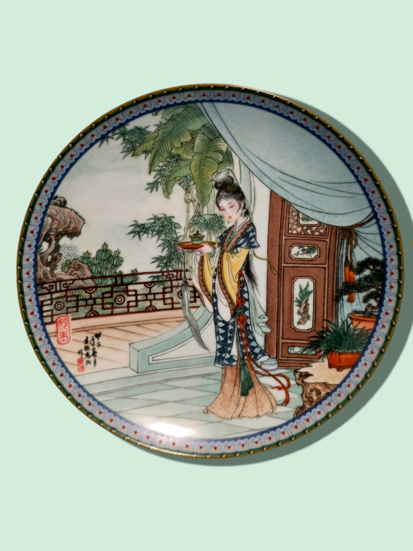 🐎Colección de 14 Platos de Porcelana Oriental – Belleza, Mito y Tradición🎨
