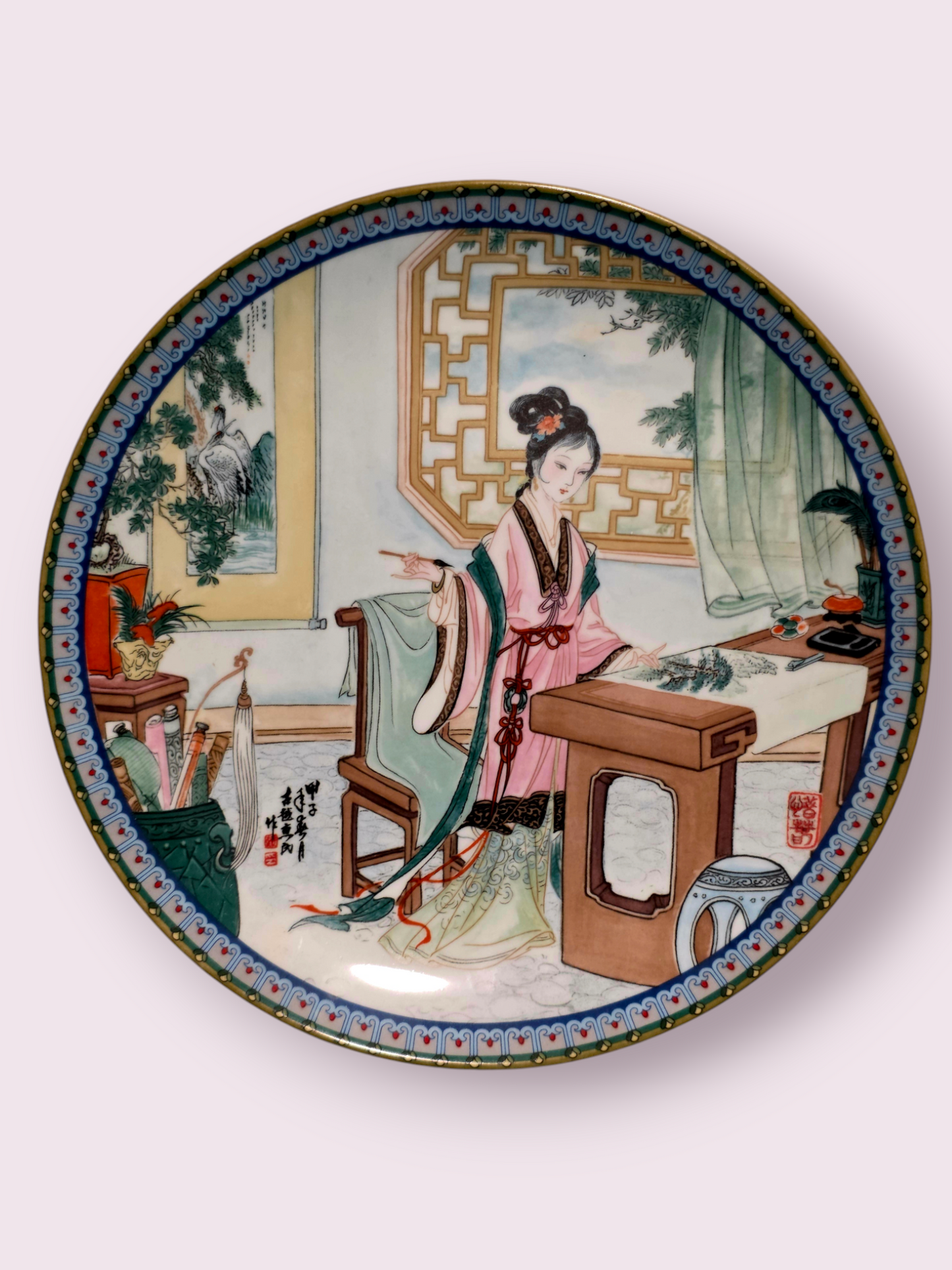🐎Colección de 14 Platos de Porcelana Oriental – Belleza, Mito y Tradición🎨