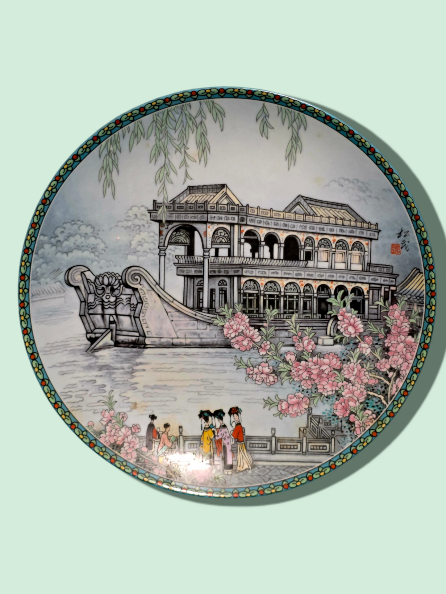 🐎Colección de 14 Platos de Porcelana Oriental – Belleza, Mito y Tradición🎨