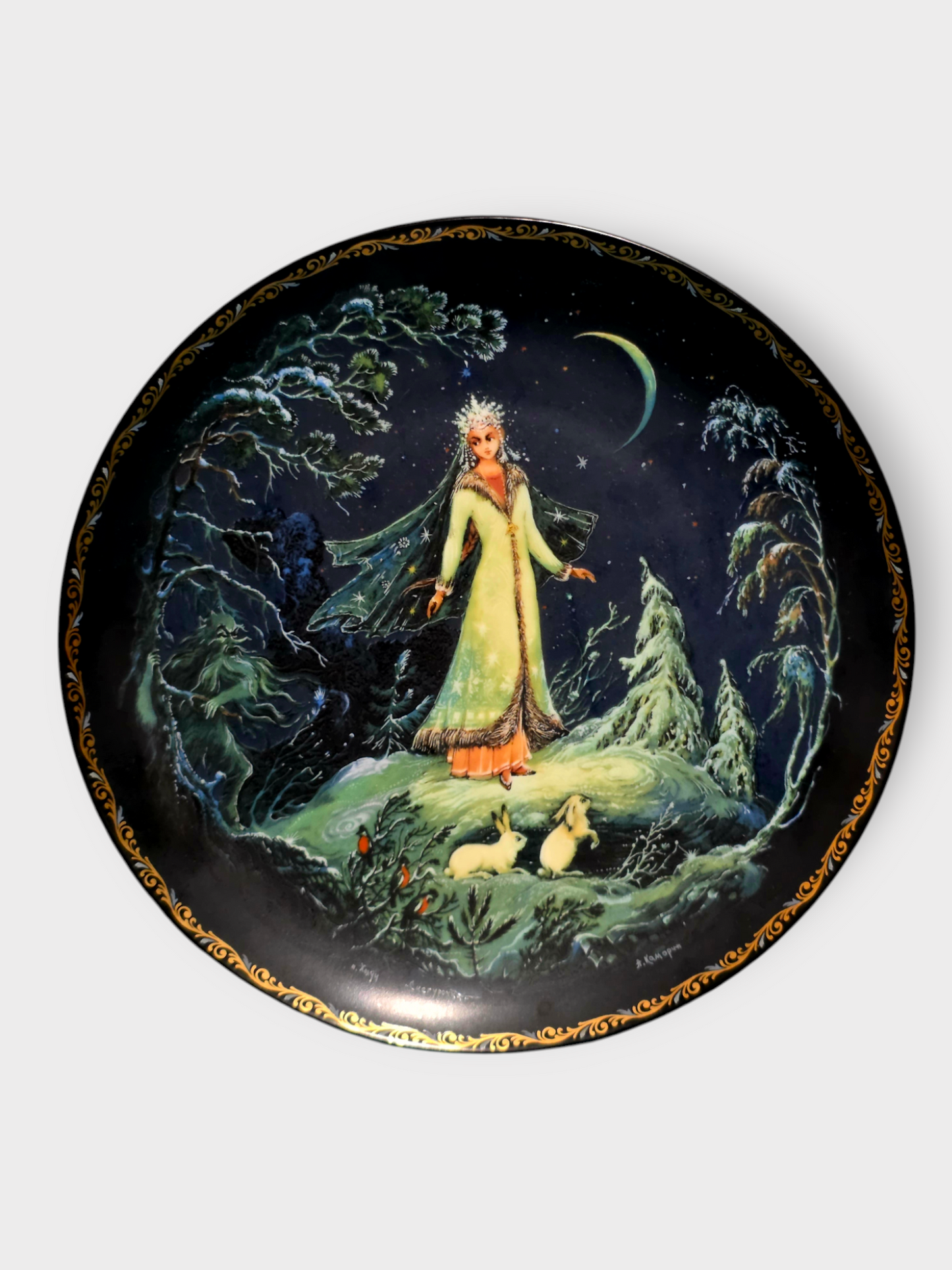 🐎 Colección de Platos de Porcelana Pintados a Mano – Fantasía, Nobleza y Leyenda👑