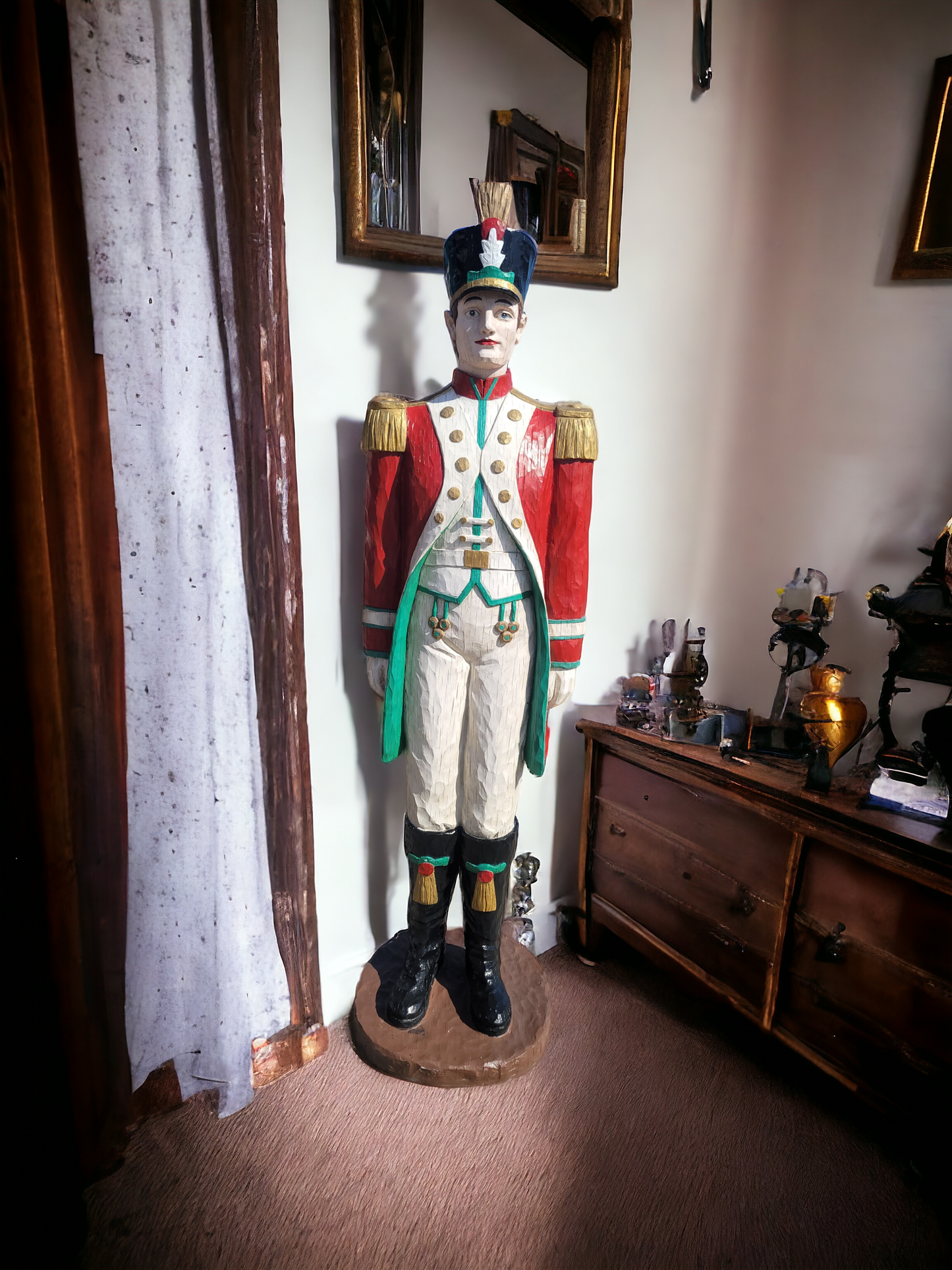 🎄❄️🎅 Majestuosa Pareja de Soldados Nutcracker en Rosarito Antiques🎄❄️🎅
