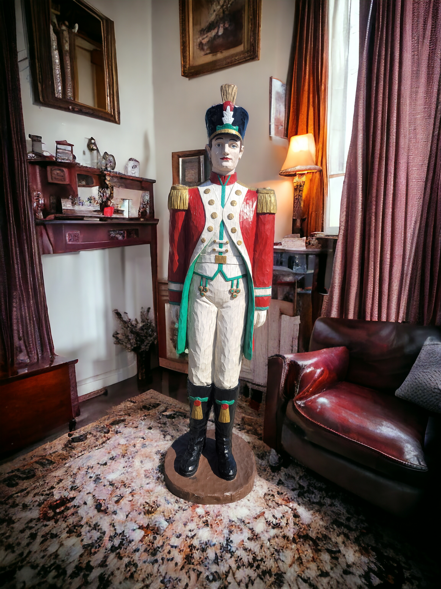 🎄❄️🎅 Majestuosa Pareja de Soldados Nutcracker en Rosarito Antiques🎄❄️🎅