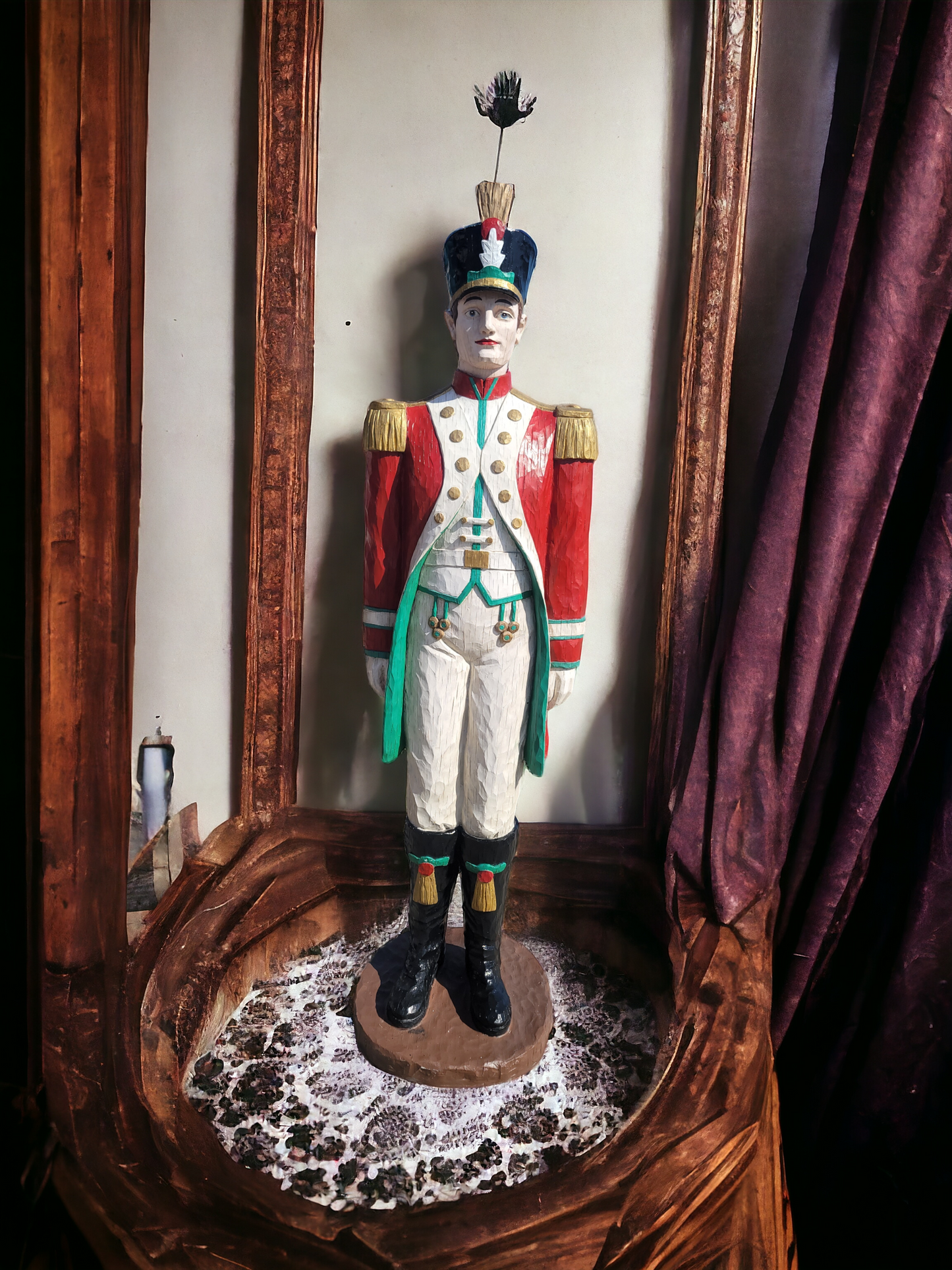 🎄❄️🎅 Majestuosa Pareja de Soldados Nutcracker en Rosarito Antiques🎄❄️🎅