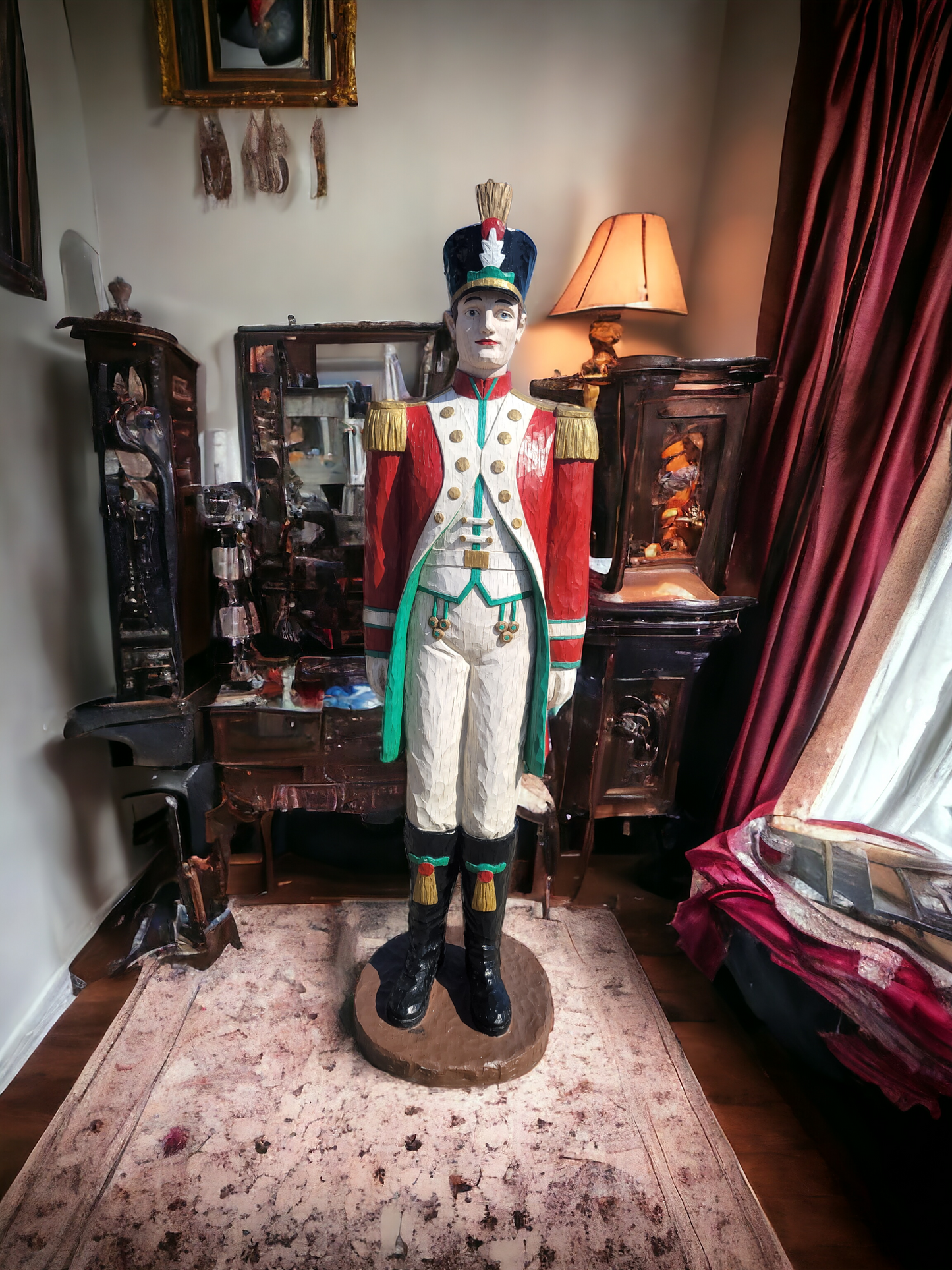 🎄❄️🎅 Majestuosa Pareja de Soldados Nutcracker en Rosarito Antiques🎄❄️🎅