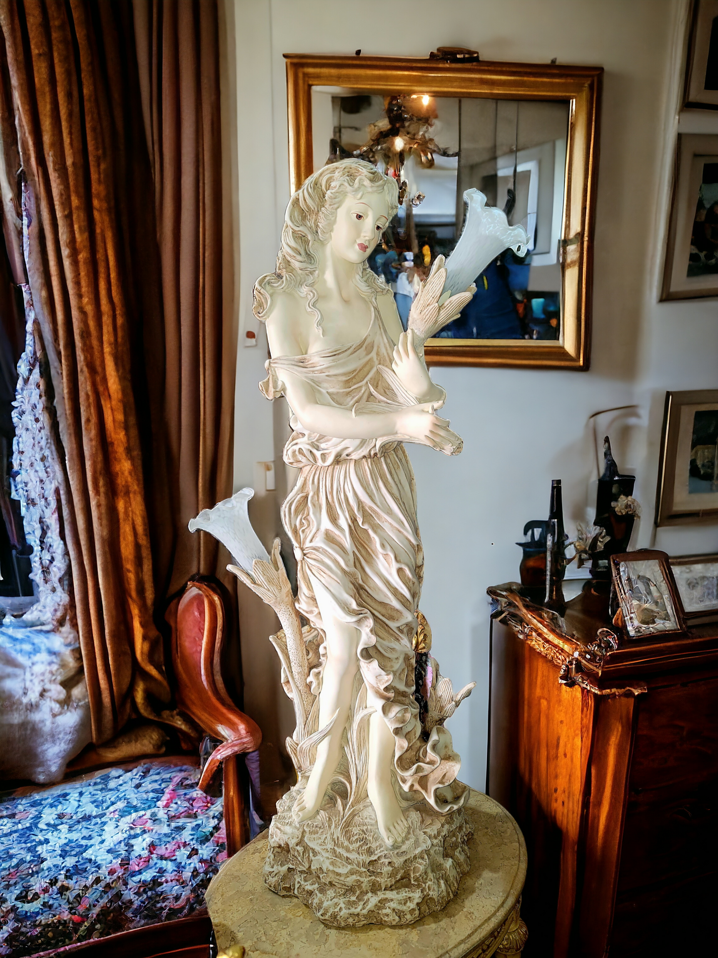 🌟 Lámpara de Escultura Exclusiva en Rosarito Antiques 🌟