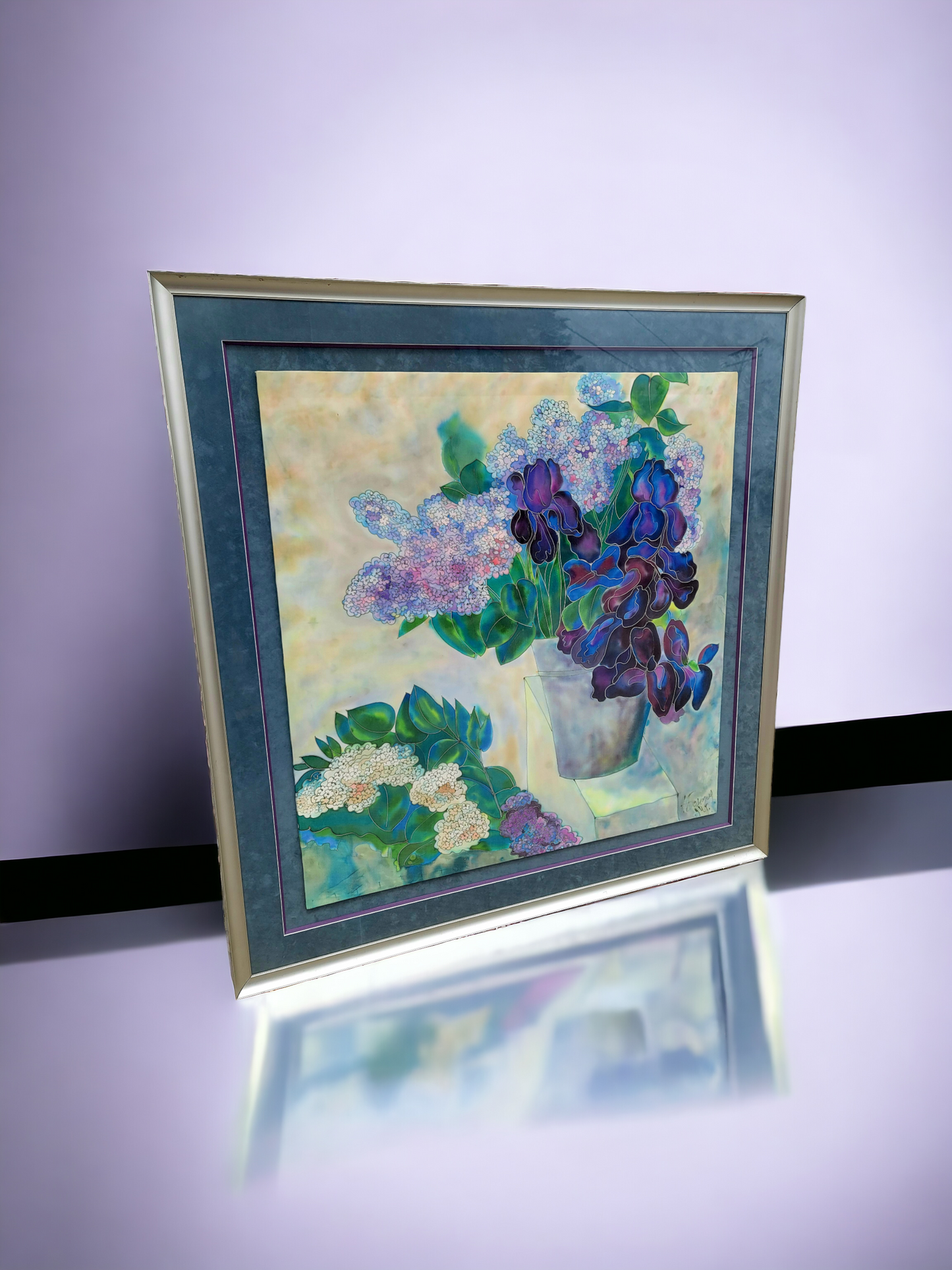 🎨Pintura Original Con Marco De Aluminio - ¡Venta de Arte Original en Rosarito Antiques! 🎨