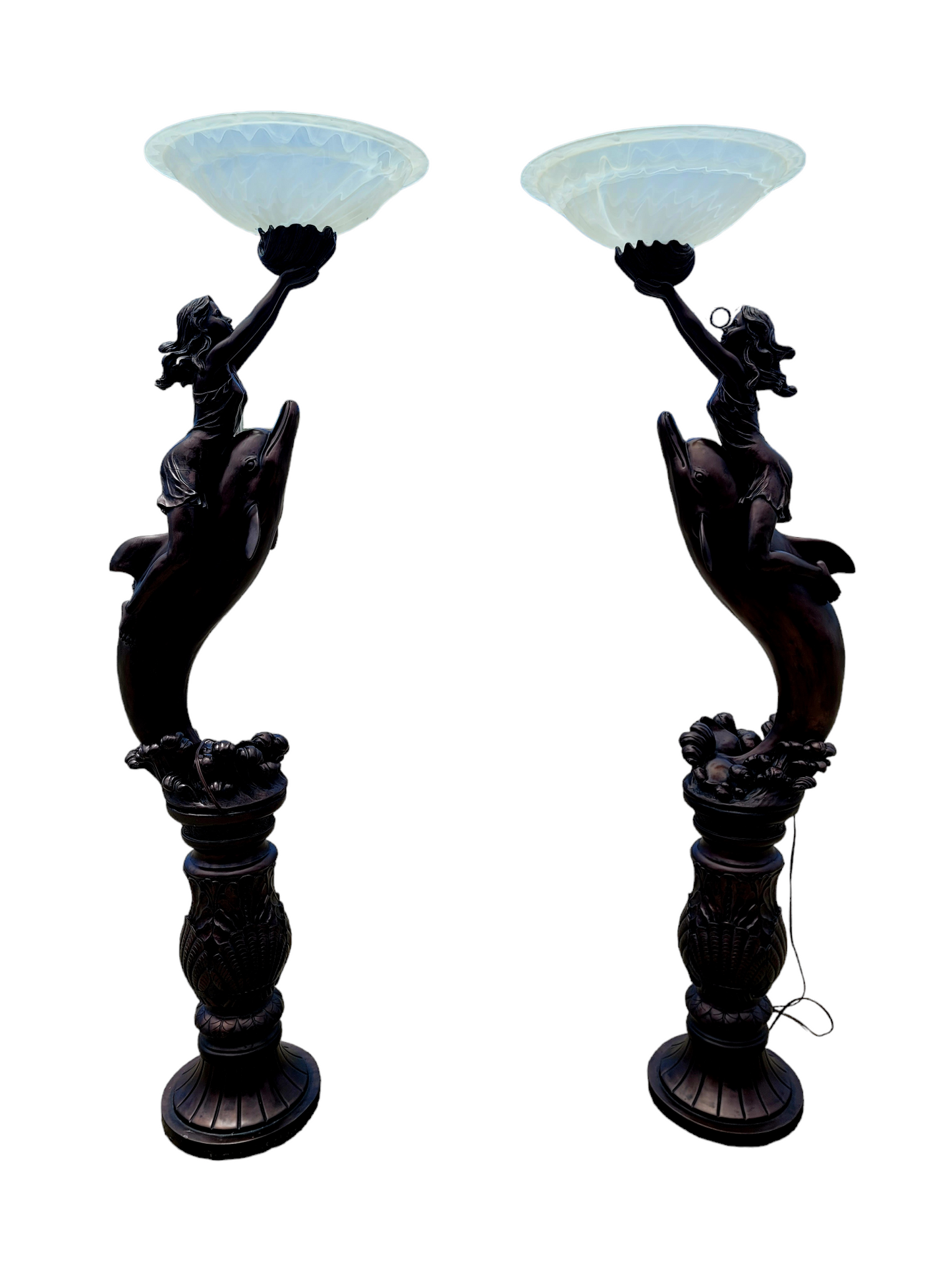 🌟✨🐬 'Crystal Splendor!' Lamp Set 🐬✨🌟 Light Up Your Home with Elegance! 🛍️ Available only at Rosarito Antiques!