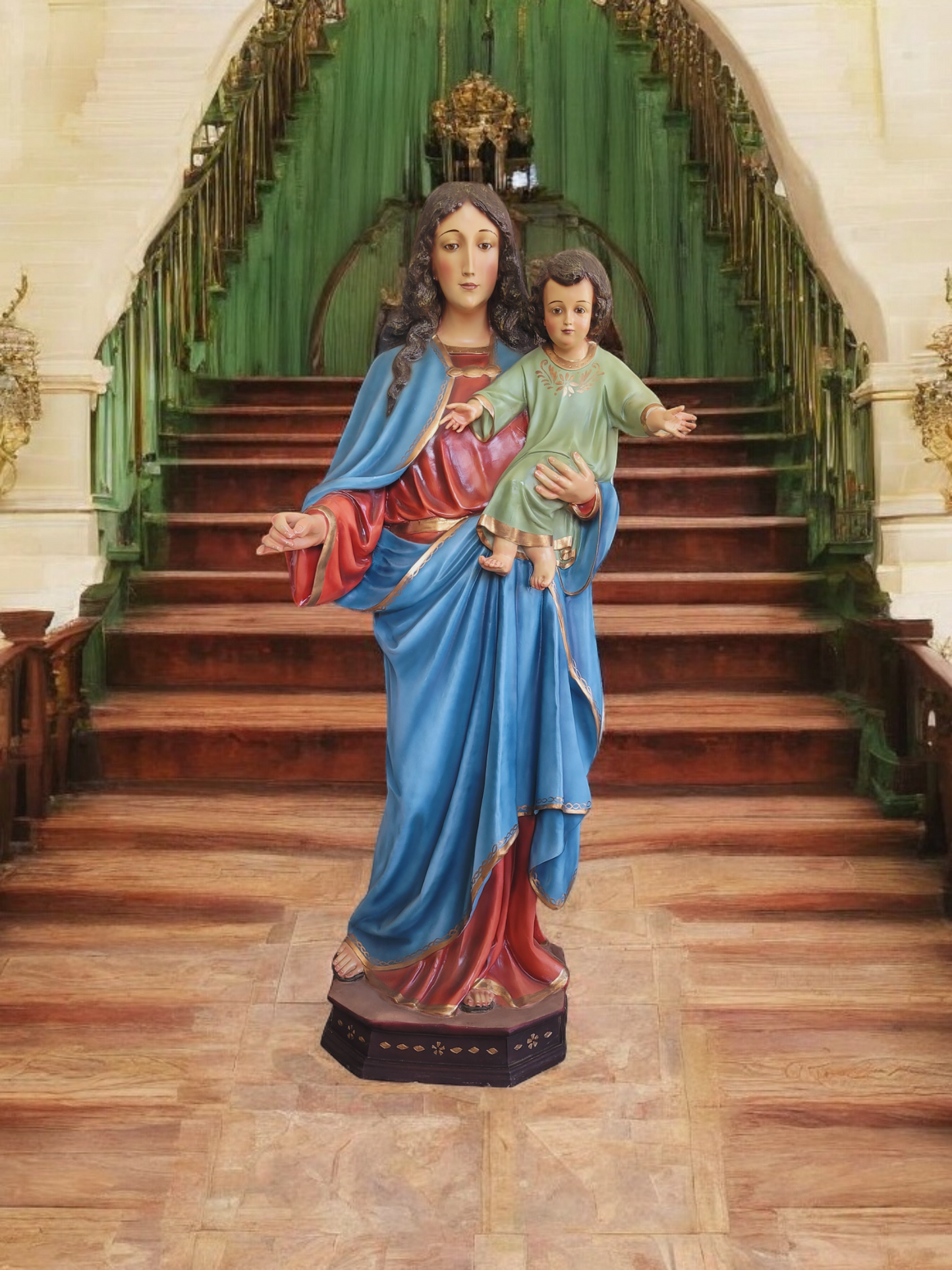 🗡️ 🪽Escultura de la Virgen del Sagrado Corazón: Gracia y Devoción en Cada Detalle🪽 🗡️