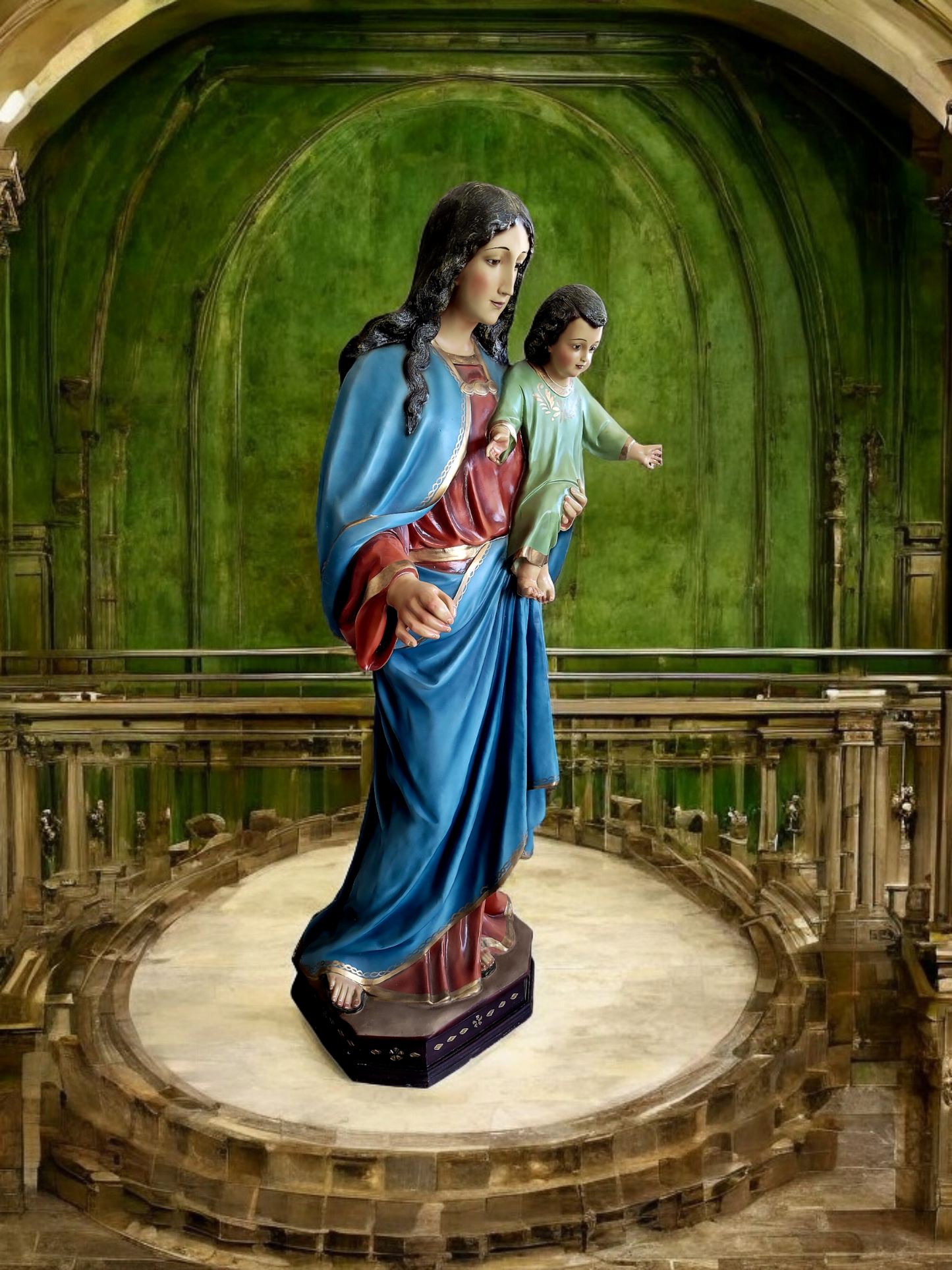 🗡️ 🪽Escultura de la Virgen del Sagrado Corazón: Gracia y Devoción en Cada Detalle🪽 🗡️