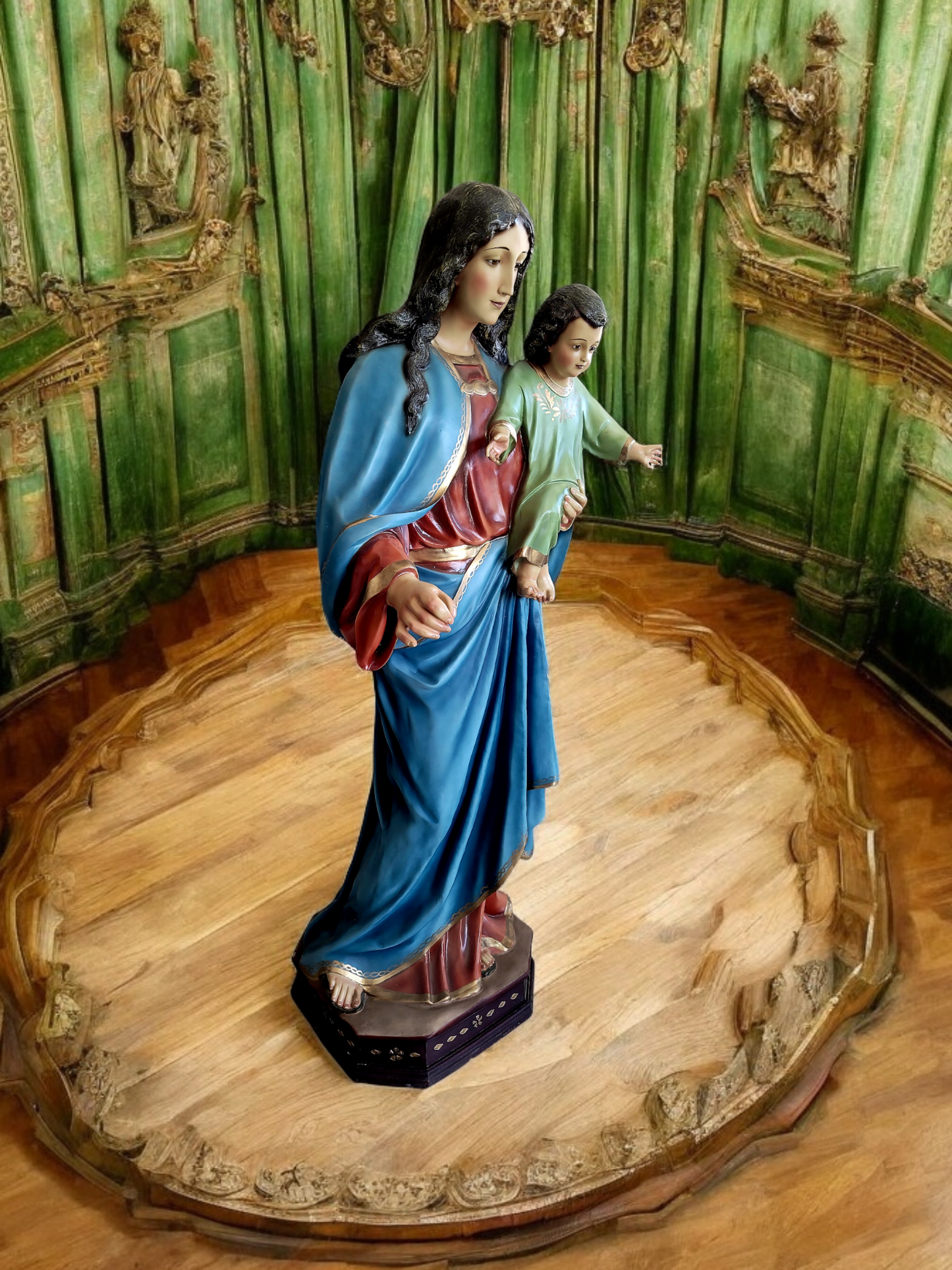 🗡️ 🪽Escultura de la Virgen del Sagrado Corazón: Gracia y Devoción en Cada Detalle🪽 🗡️