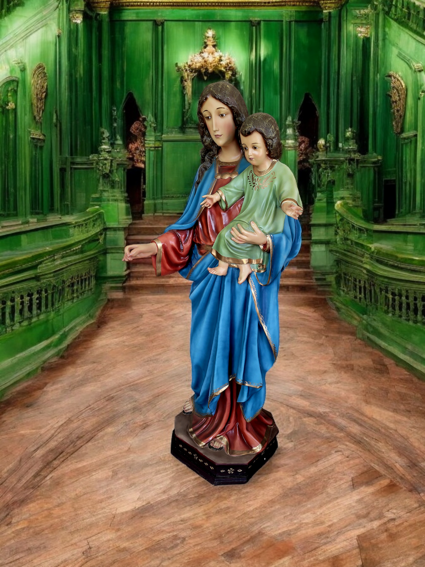 🗡️ 🪽Escultura de la Virgen del Sagrado Corazón: Gracia y Devoción en Cada Detalle🪽 🗡️