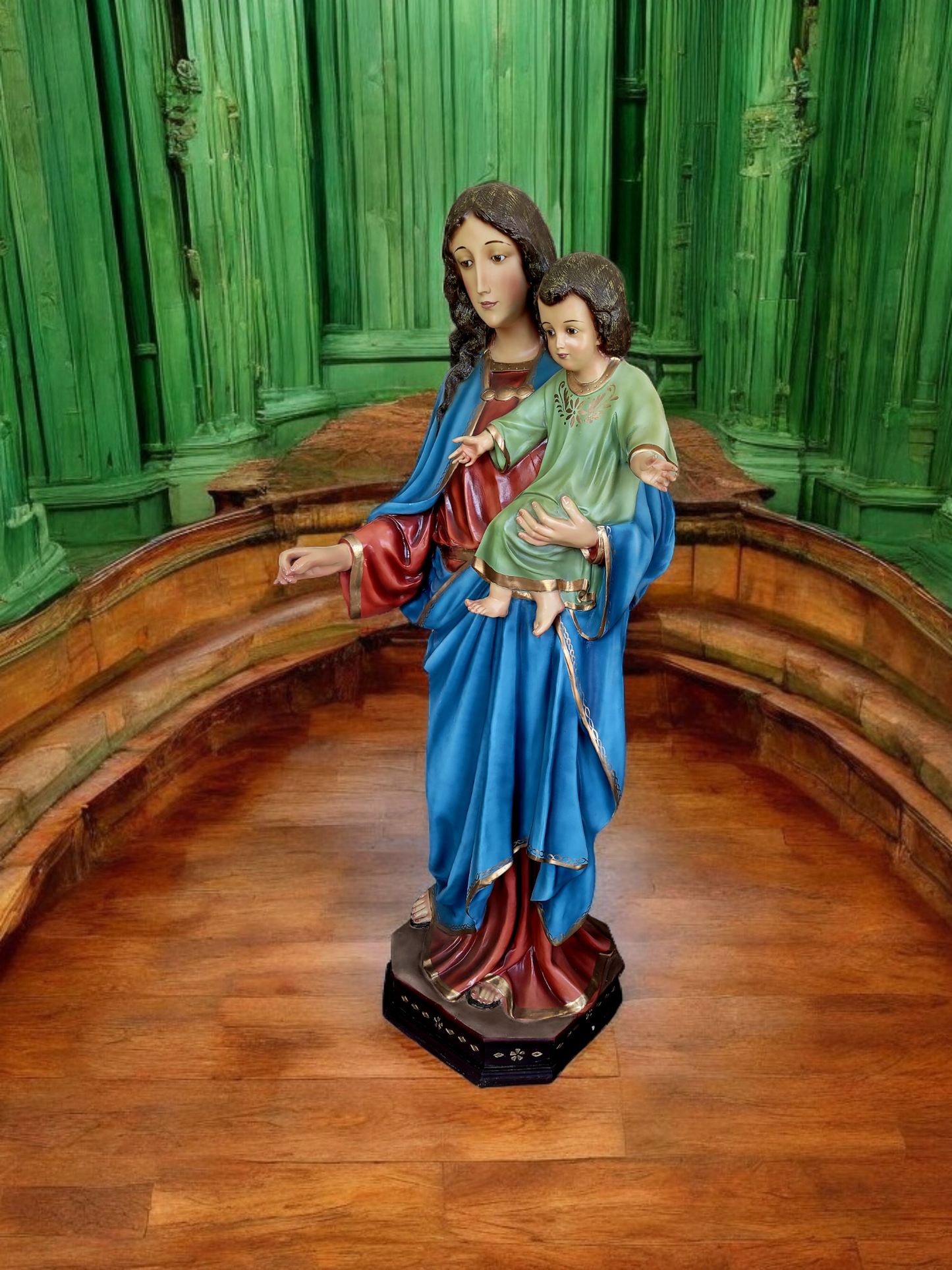 🗡️ 🪽Escultura de la Virgen del Sagrado Corazón: Gracia y Devoción en Cada Detalle🪽 🗡️