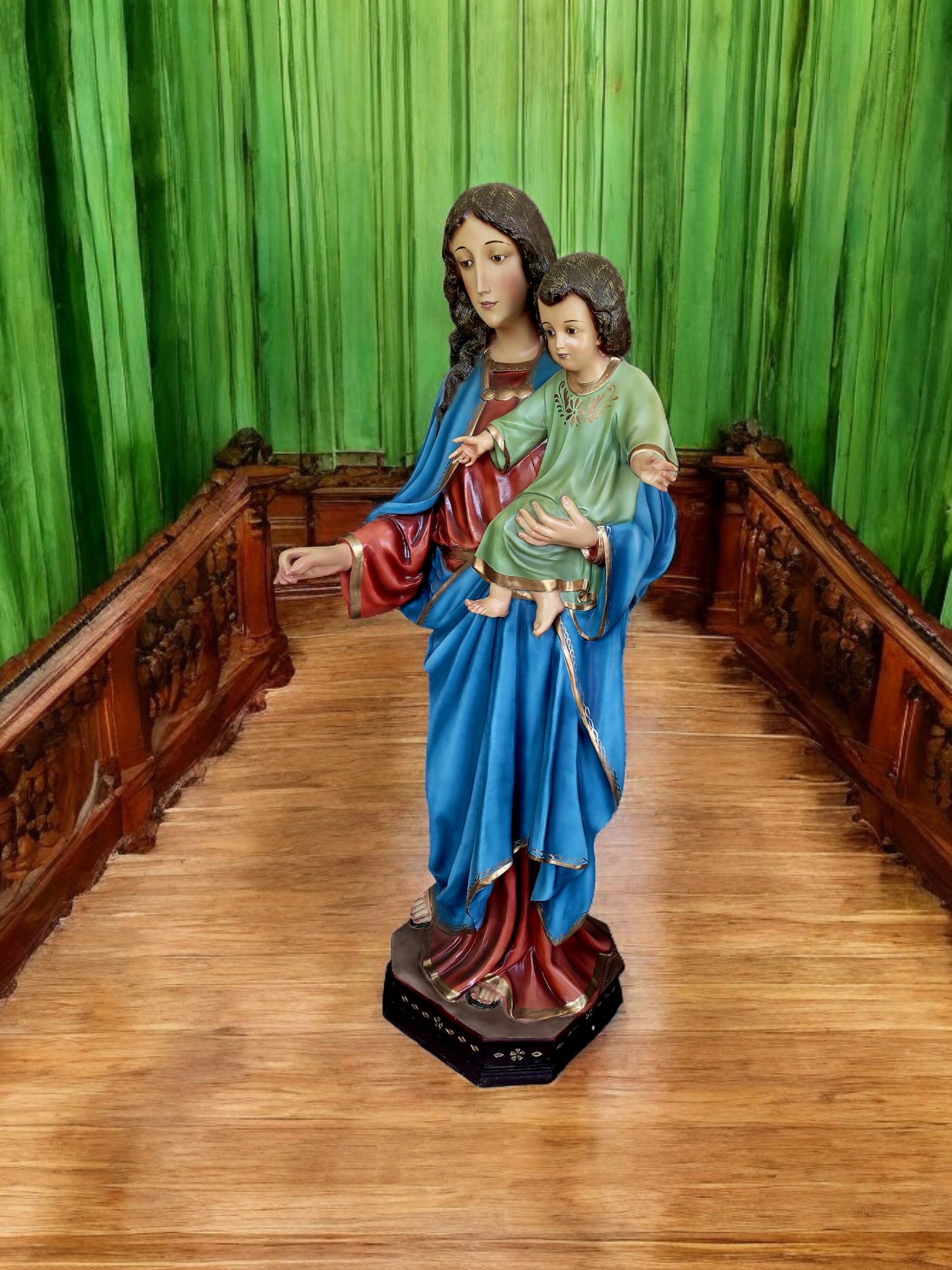🗡️ 🪽Escultura de la Virgen del Sagrado Corazón: Gracia y Devoción en Cada Detalle🪽 🗡️