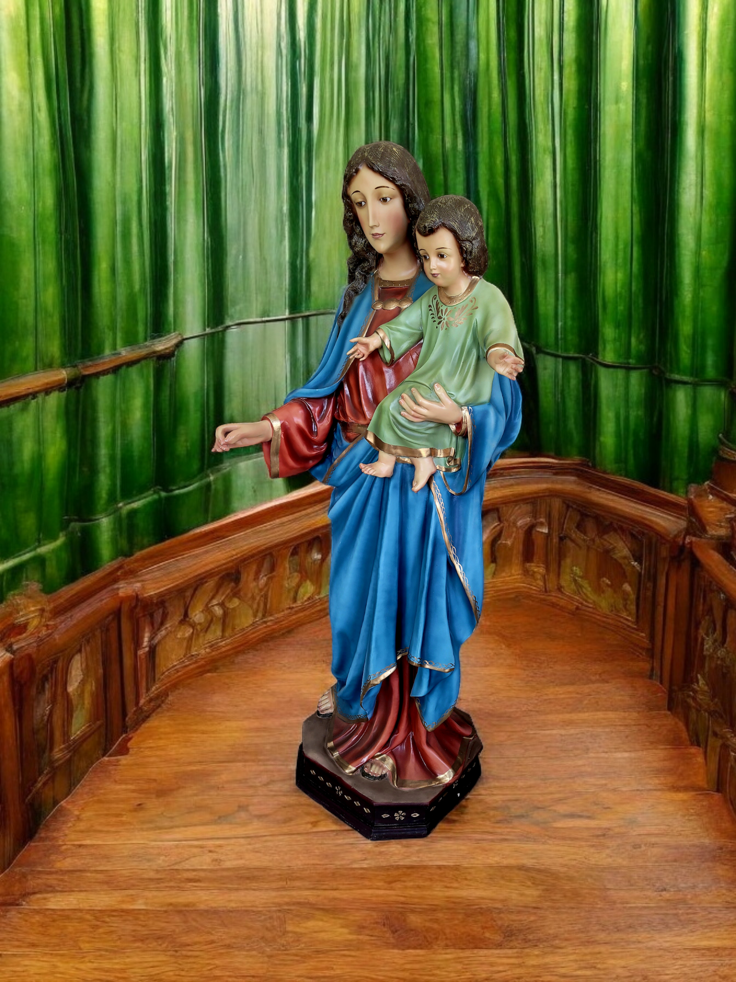 🗡️ 🪽Escultura de la Virgen del Sagrado Corazón: Gracia y Devoción en Cada Detalle🪽 🗡️