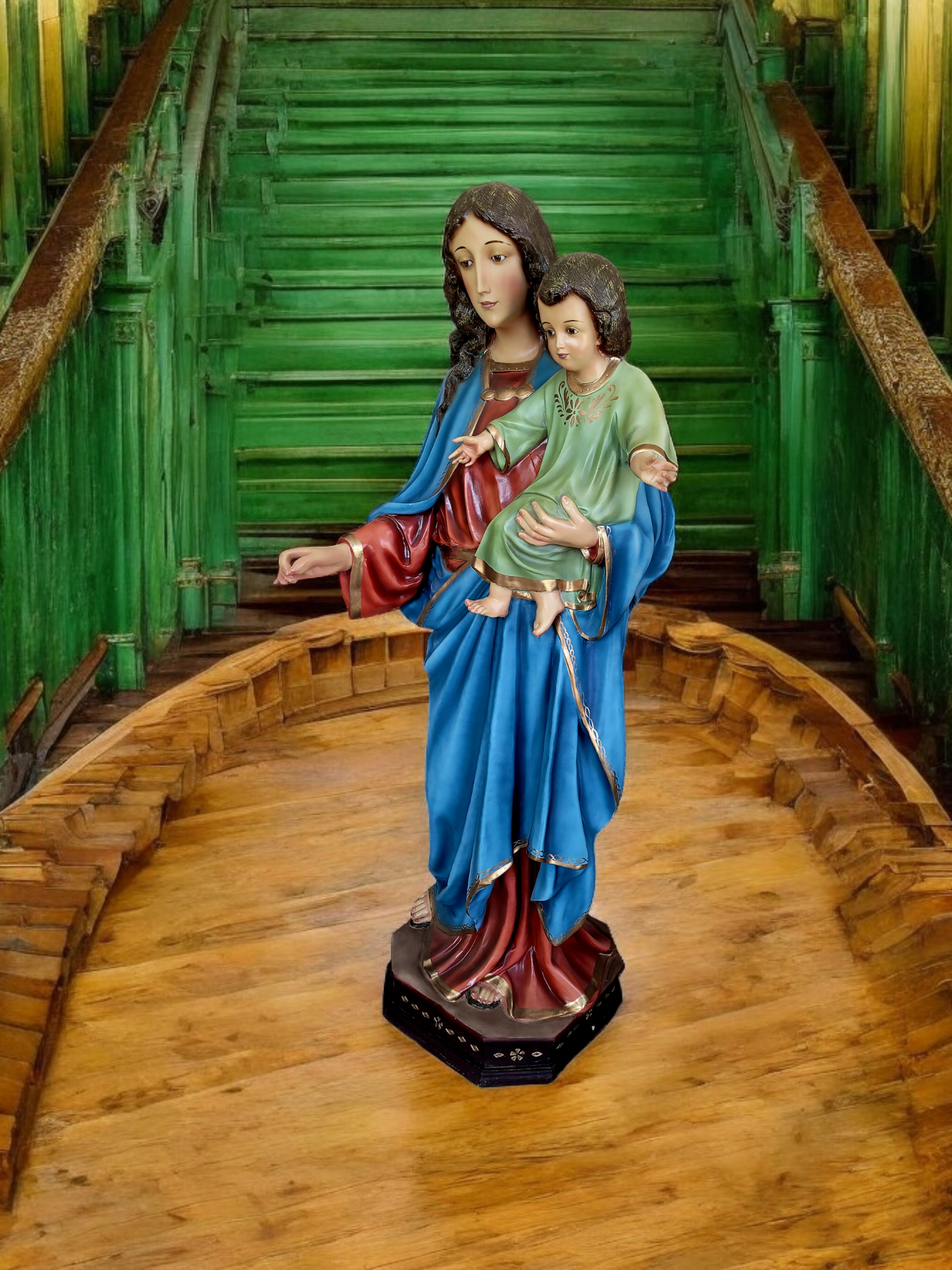 🗡️ 🪽Escultura de la Virgen del Sagrado Corazón: Gracia y Devoción en Cada Detalle🪽 🗡️
