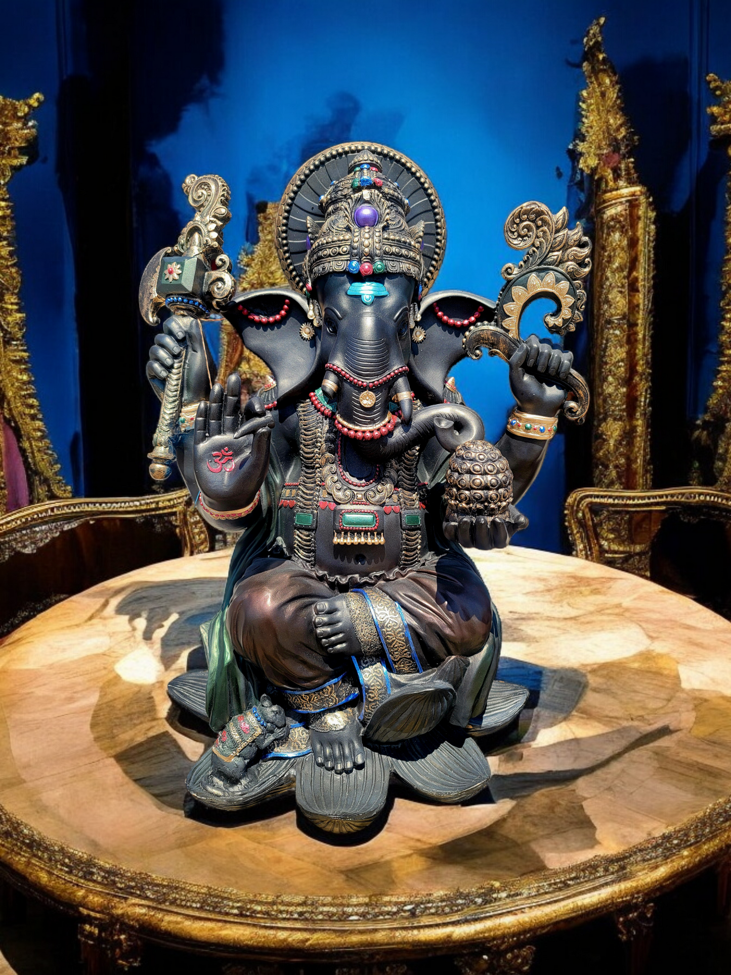 🌟🪙 Estatua del Elefante Ganesh: Sabiduría y Bendiciones! 🪙✨