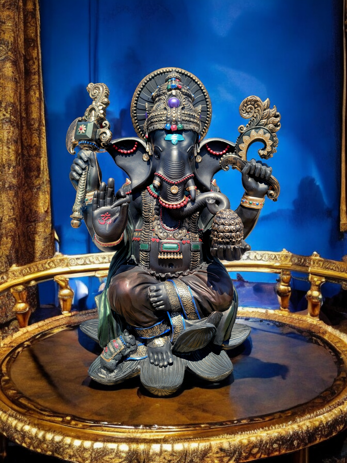 🌟🪙 Estatua del Elefante Ganesh: Sabiduría y Bendiciones! 🪙✨
