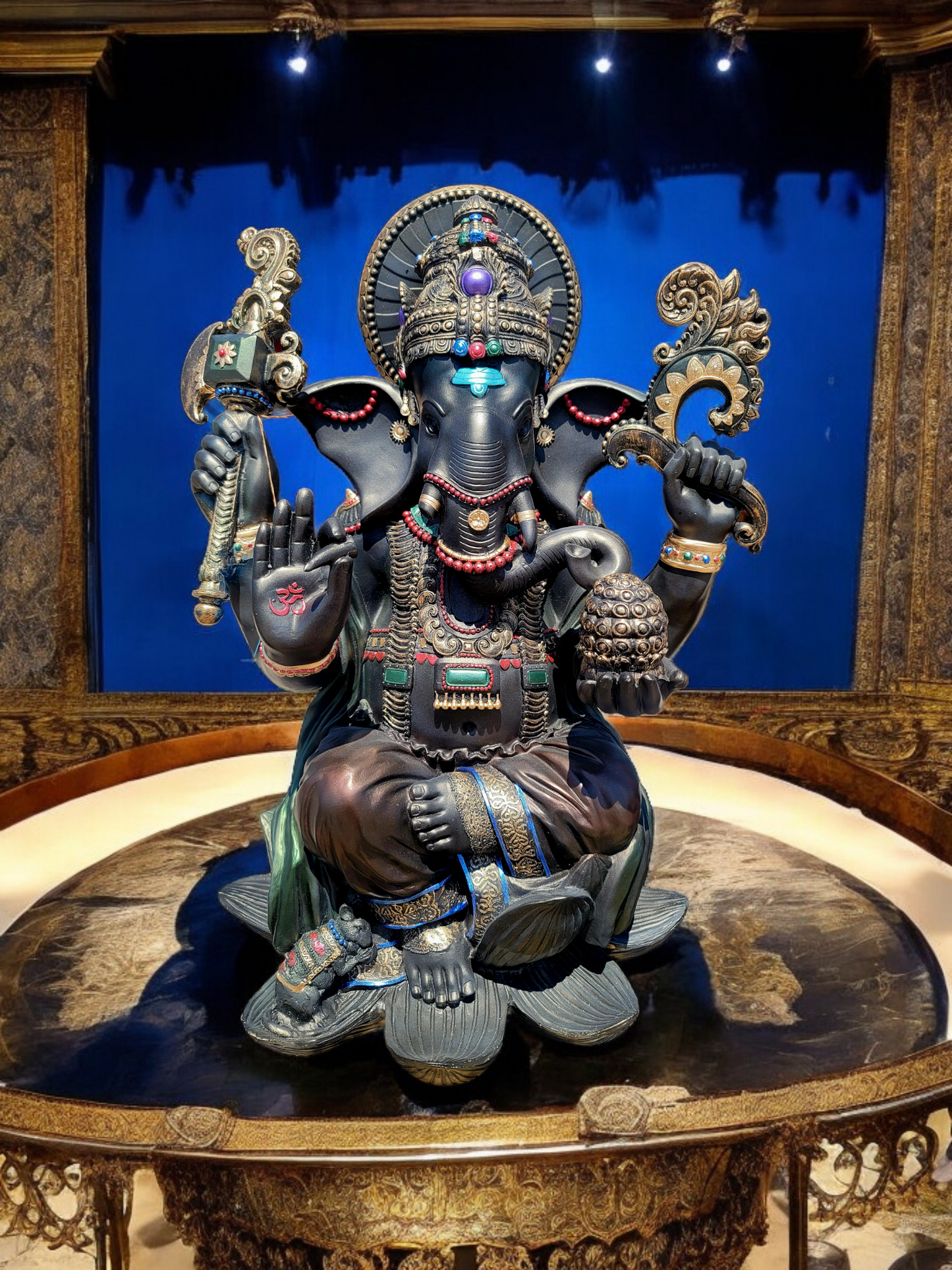🌟🪙 Estatua del Elefante Ganesh: Sabiduría y Bendiciones! 🪙✨
