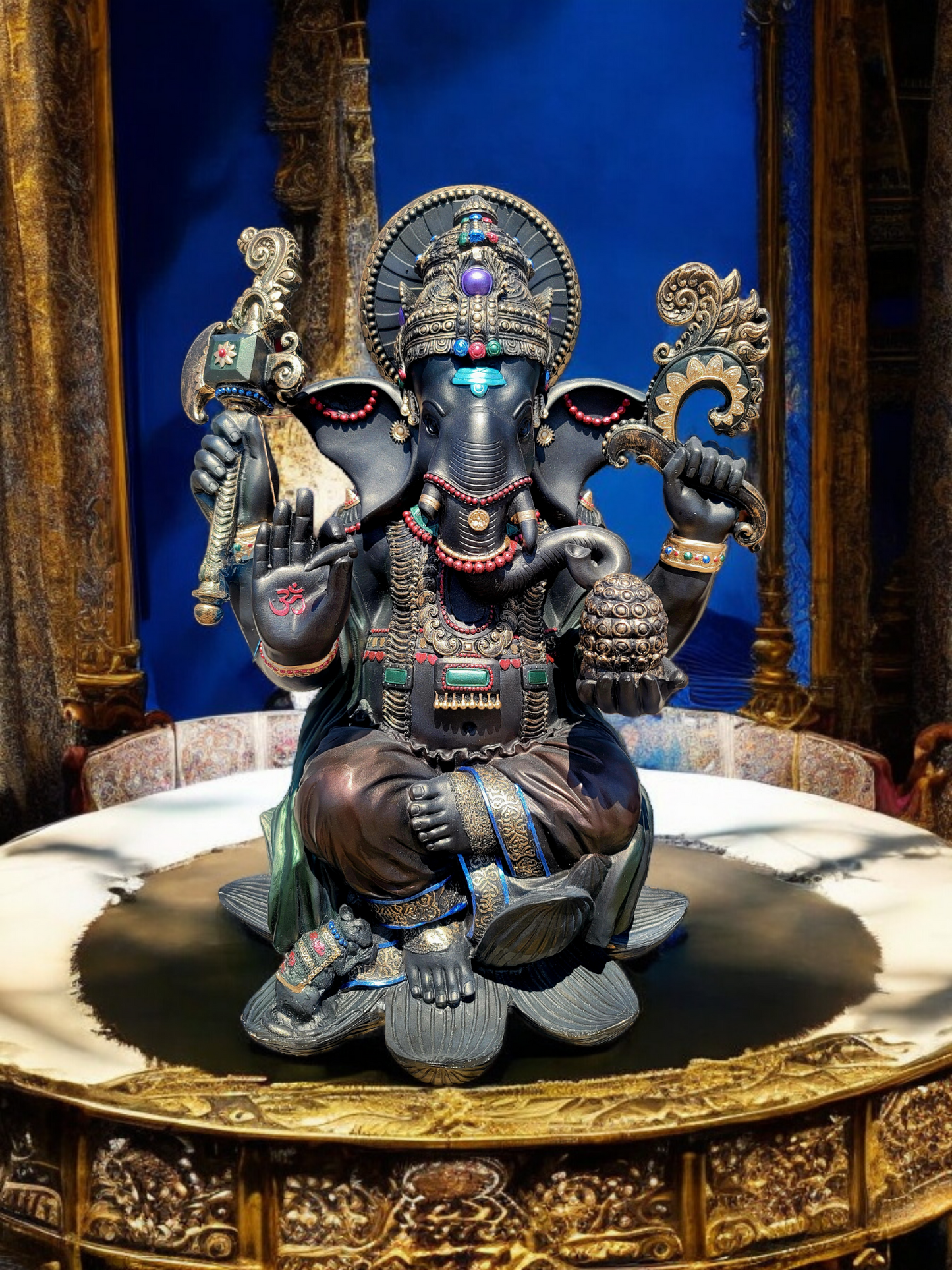 🌟🪙 Estatua del Elefante Ganesh: Sabiduría y Bendiciones! 🪙✨