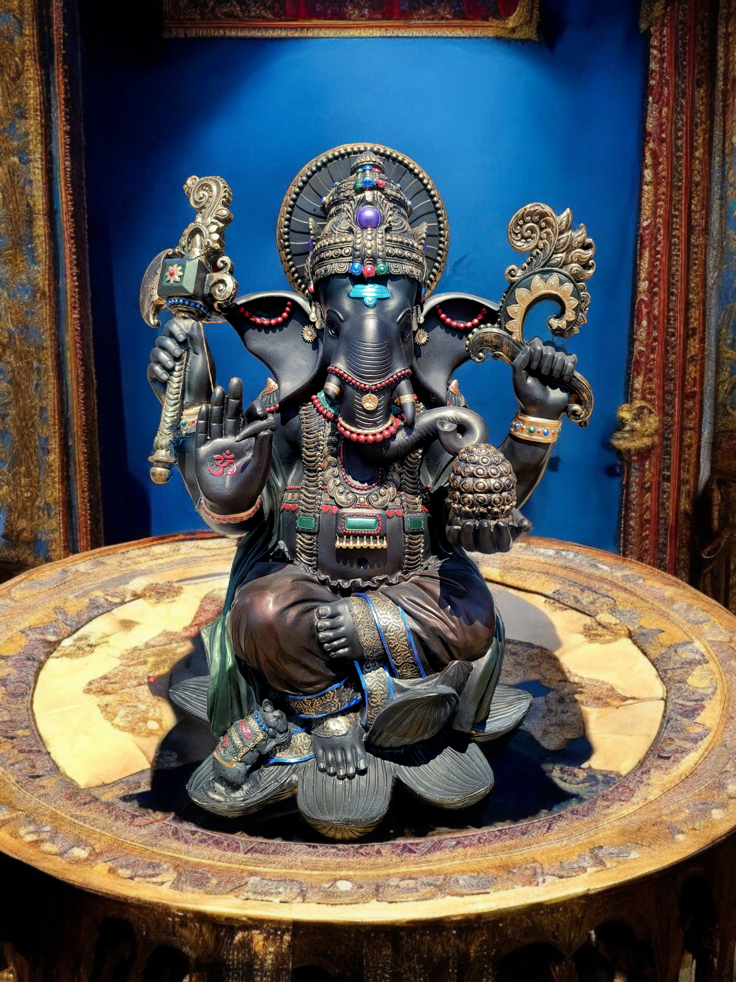 🌟🪙 Estatua del Elefante Ganesh: Sabiduría y Bendiciones! 🪙✨