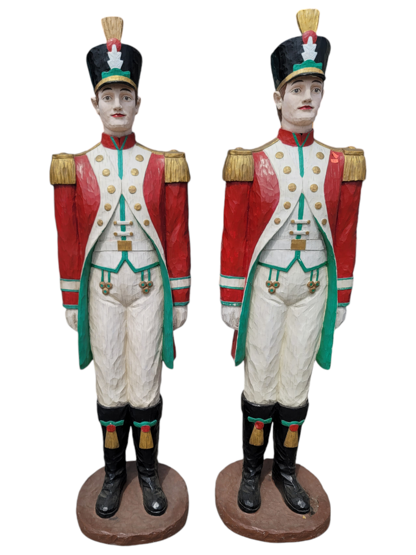 🎄❄️🎅 Majestuosa Pareja de Soldados Nutcracker en Rosarito Antiques🎄❄️🎅