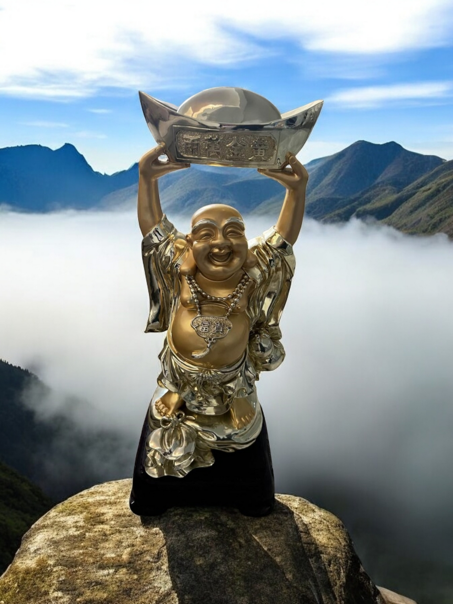 🌟🪙 Buda de La Abundancia ¡Atrae Abundancia y Buena Suerte con Rosarito Antiques! 🪙✨
