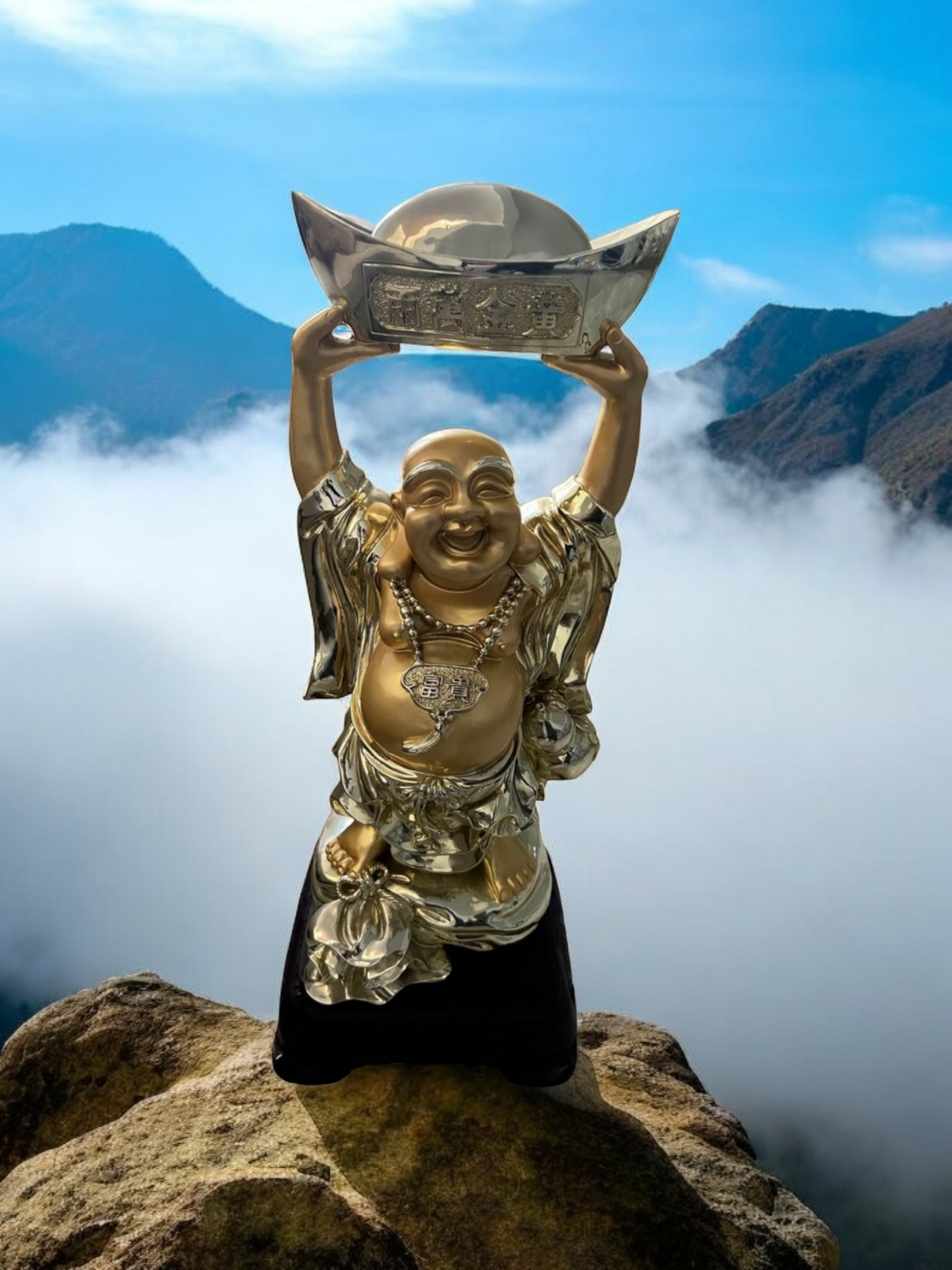 🌟🪙 Buda de La Abundancia ¡Atrae Abundancia y Buena Suerte con Rosarito Antiques! 🪙✨